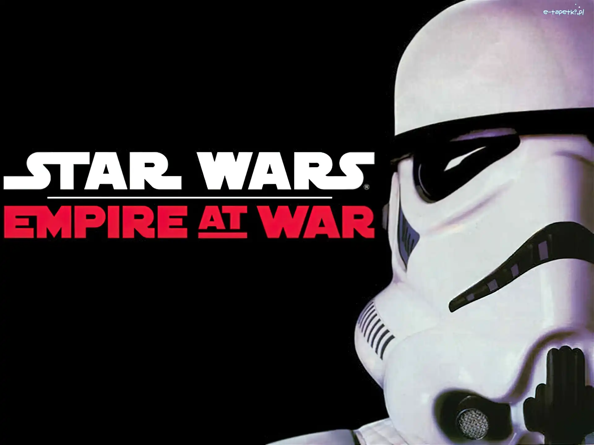 Star Wars, maska, biała, tło, napis