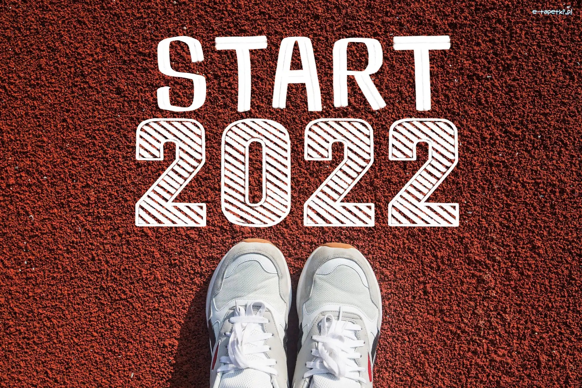 Nowy Rok, Napis, 2022, Buty, Start