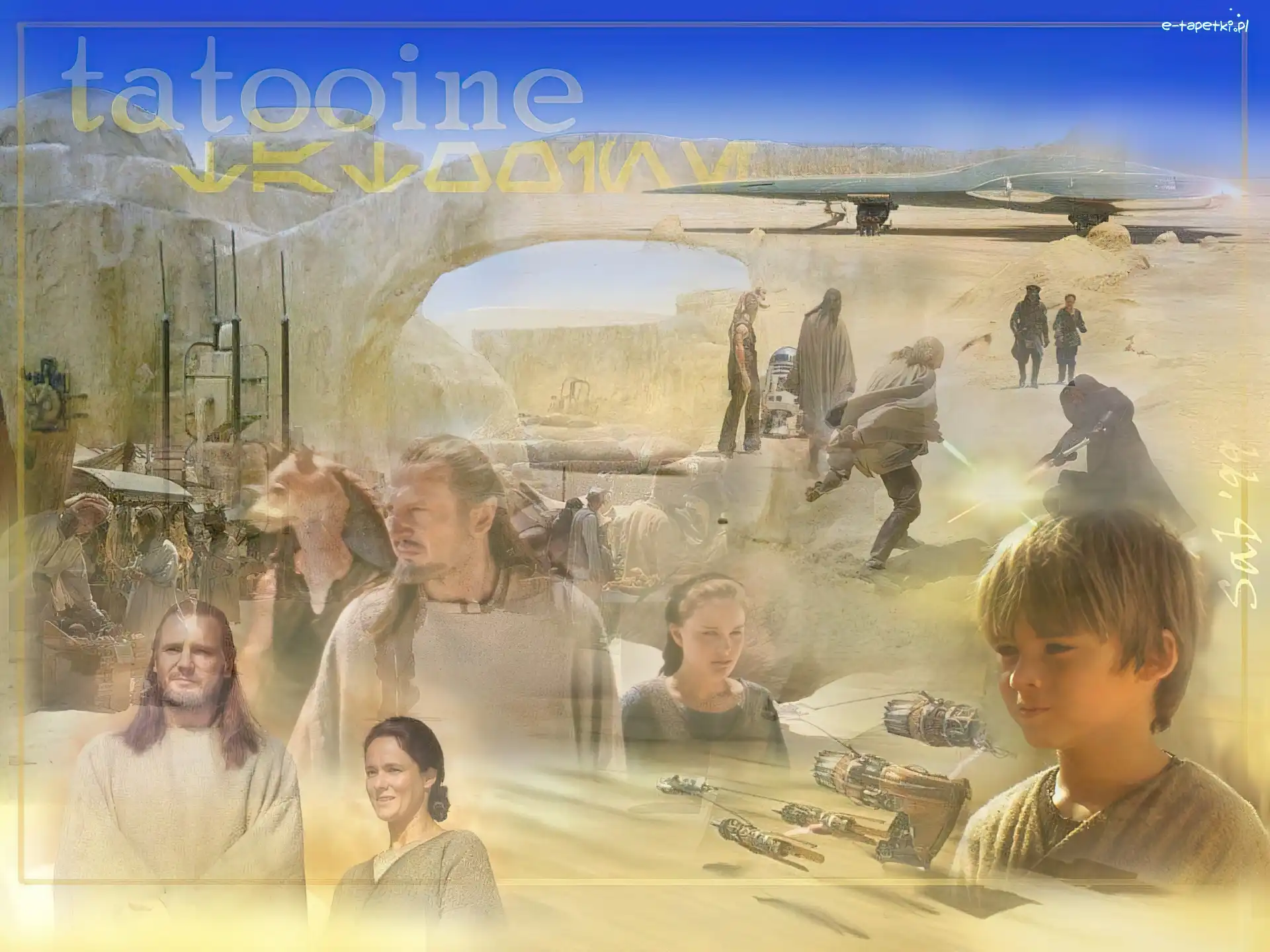 Jake Lloyd, pustynia, ludzie, Star Wars