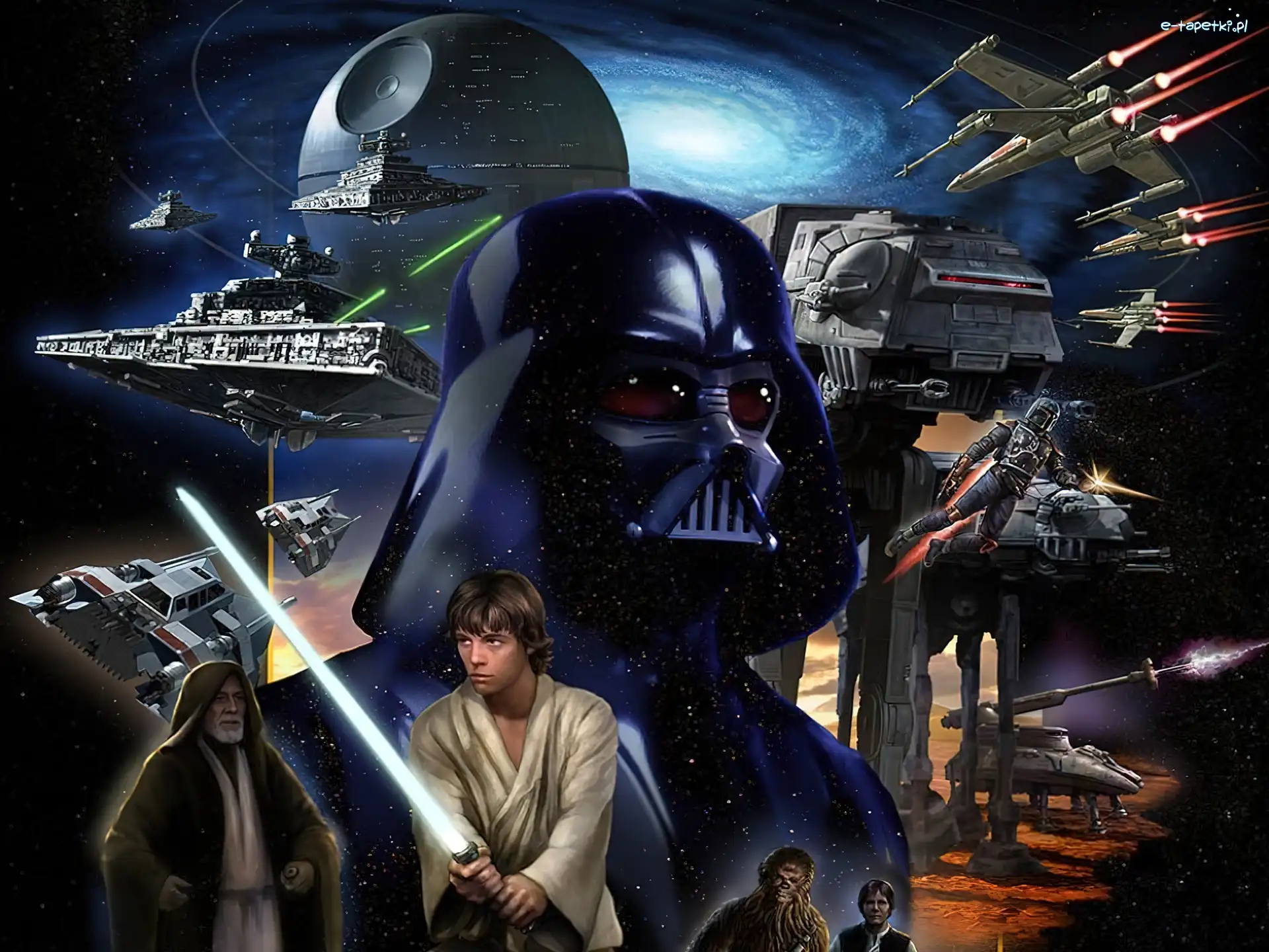 galaktyka, Mark Hamill, roboty, Star Wars