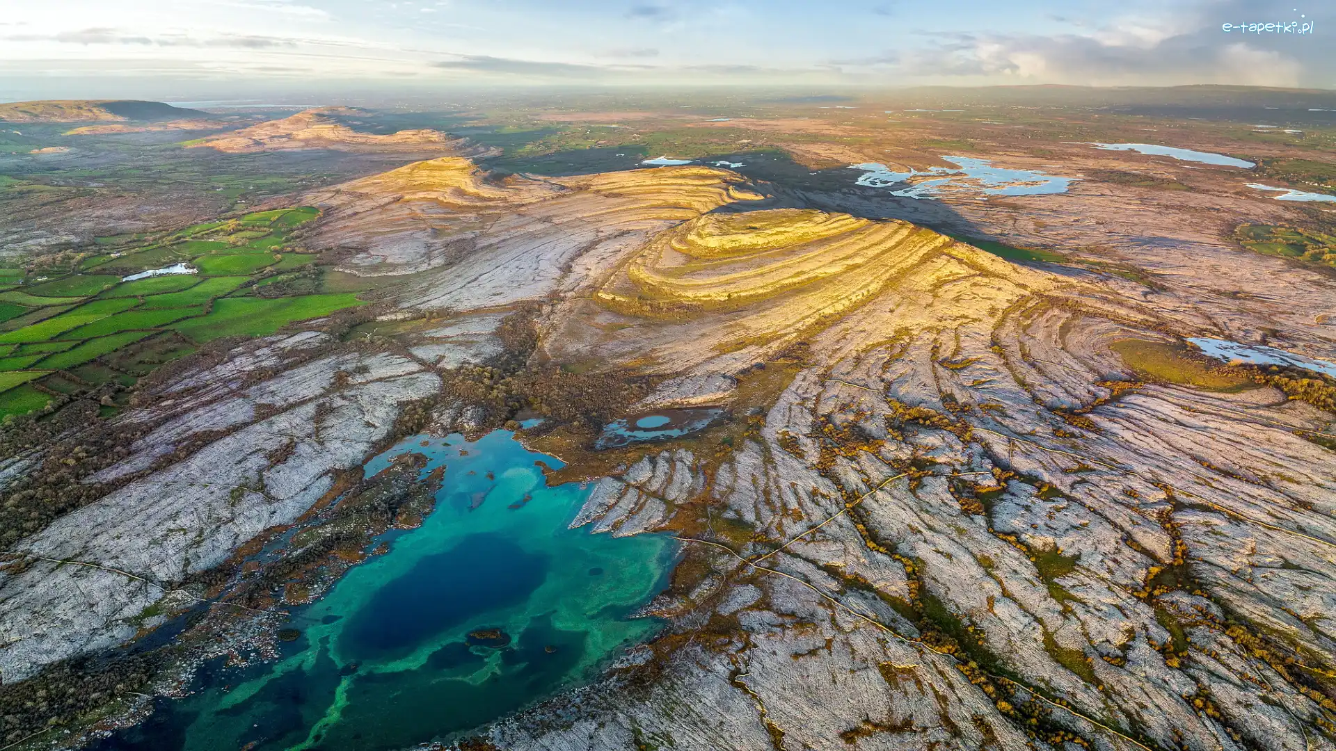 Jeziora, Mullaghmore, Wzgórze, Irlandia, Killinaboy