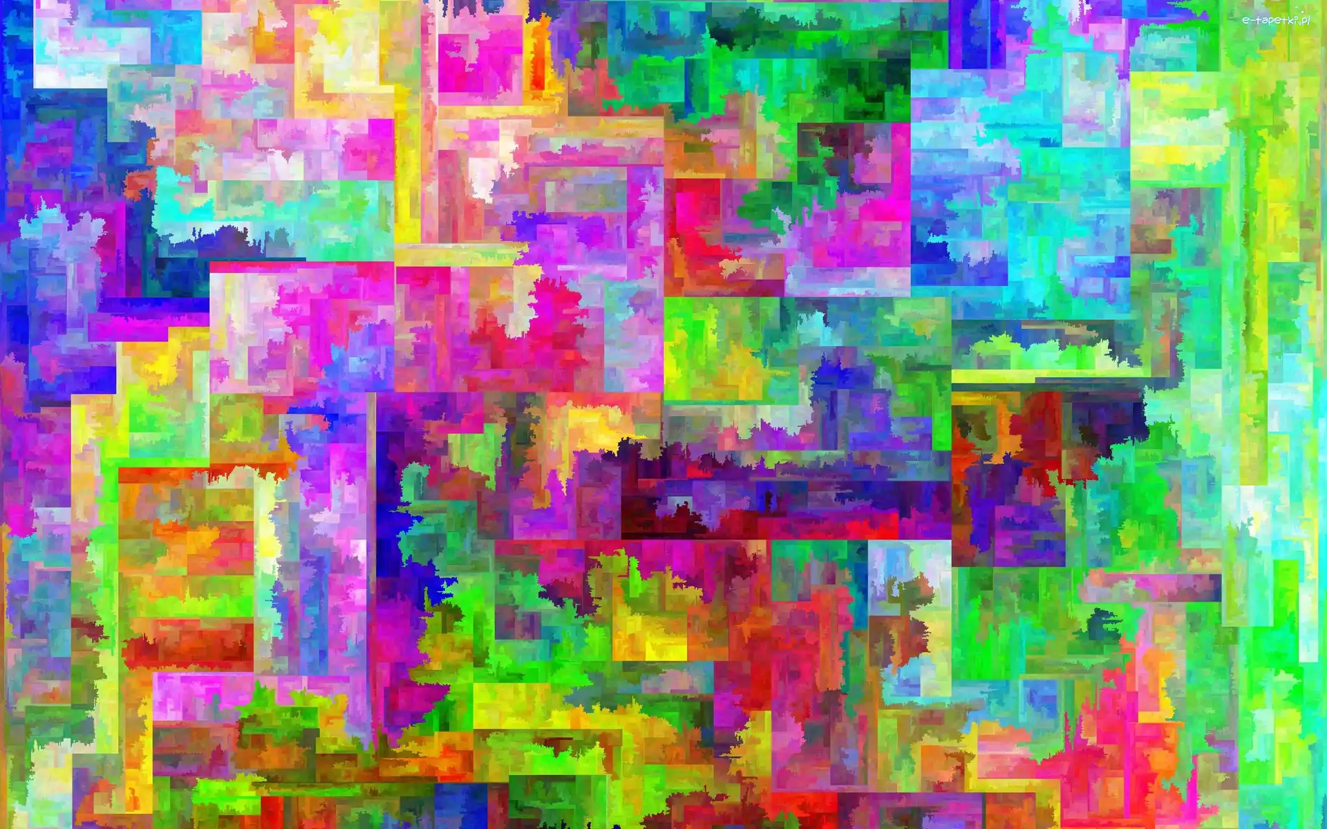 Abstrakcja, Mozaika, Kolorowa