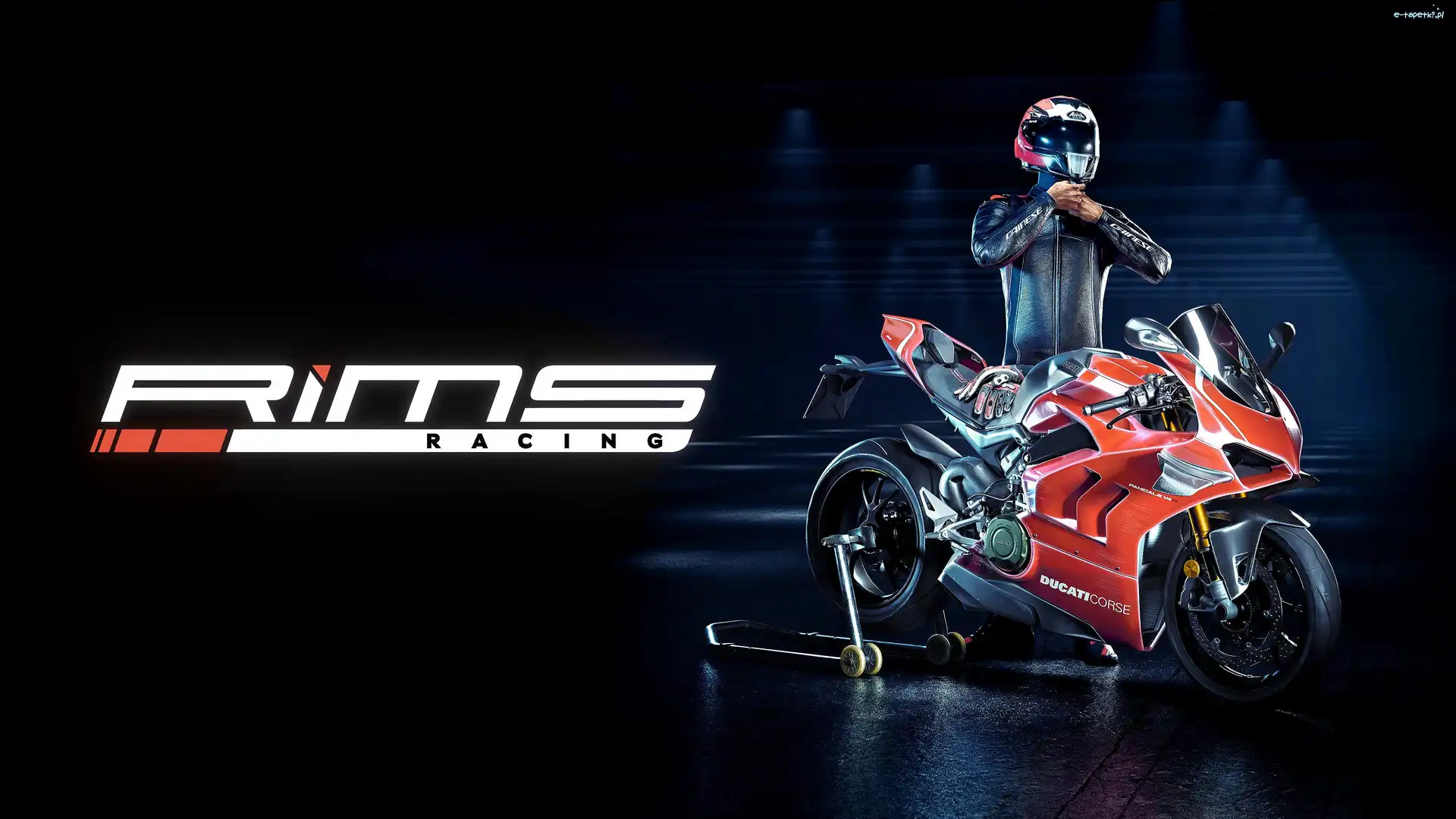 Gra, Motocykl, Rims Racing, Motocyklista, Ducati