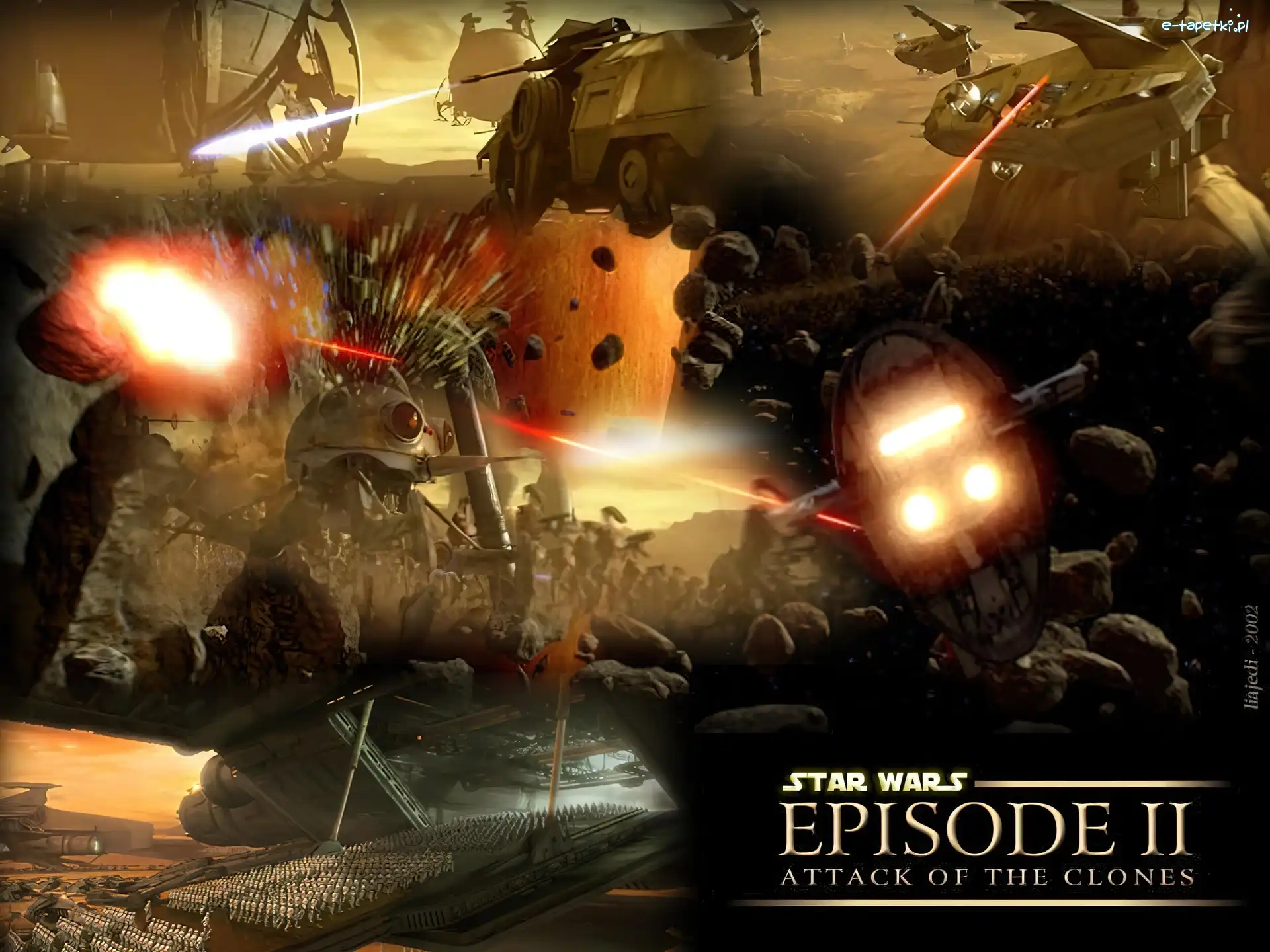 wojna, maszyny, eksplozja, Star Wars