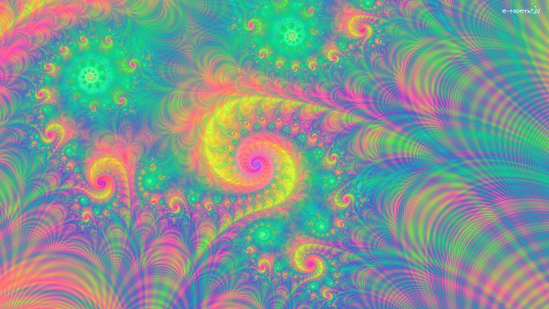 Spirale, Tło, Kolorowe, Fraktal