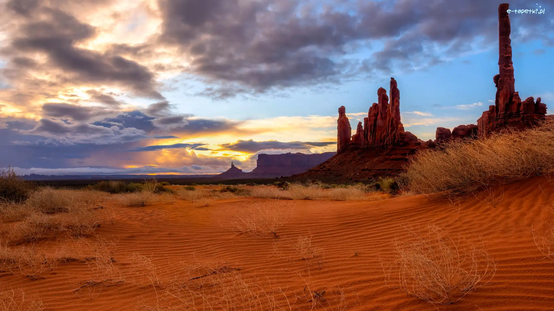 Stany Zjednoczone, Wyżyna Kolorado, Stan Utah, Skały, Region Monument Valley
