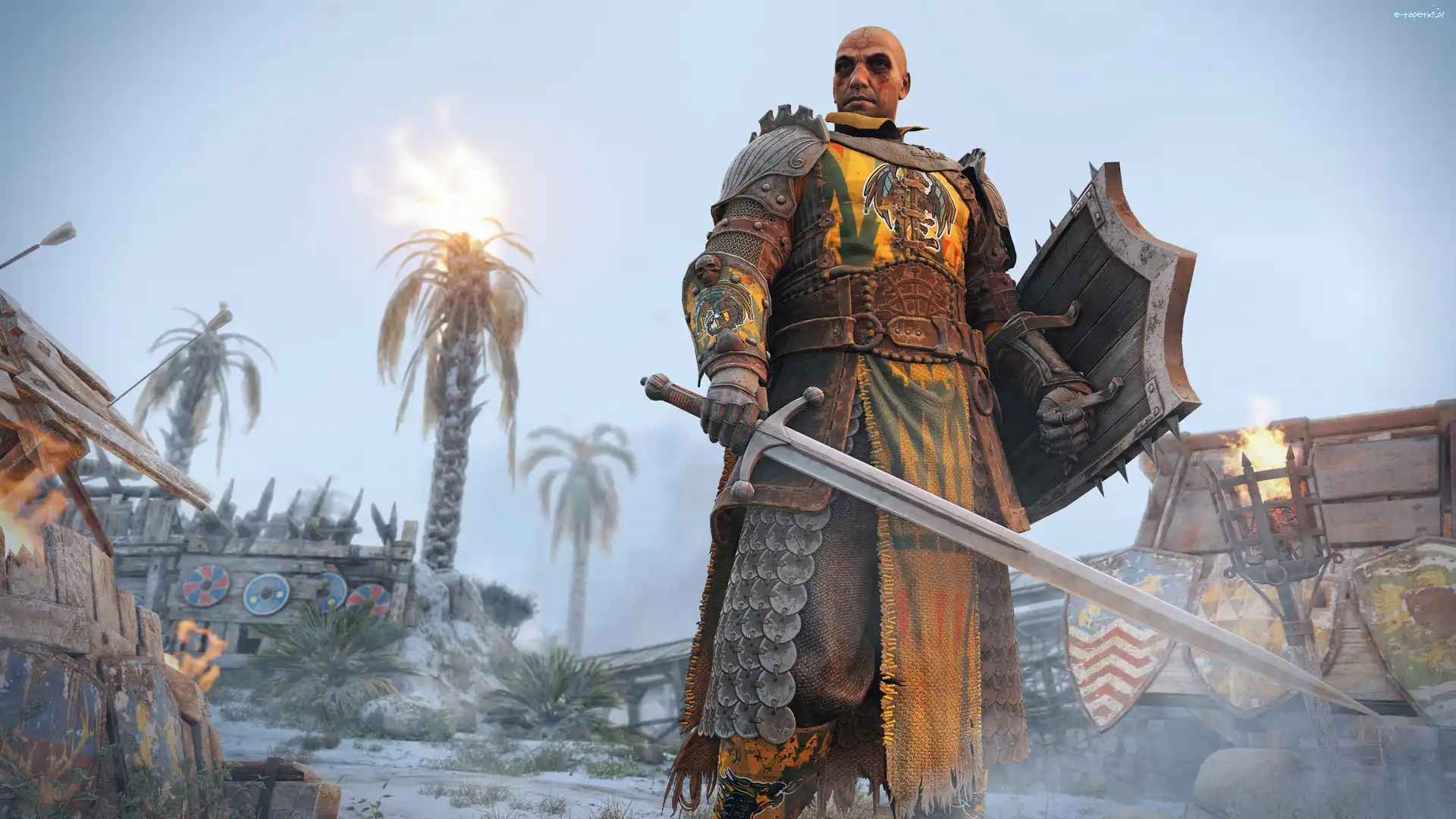 Gra, Rycerz, For Honor, Tarcza, Miecz