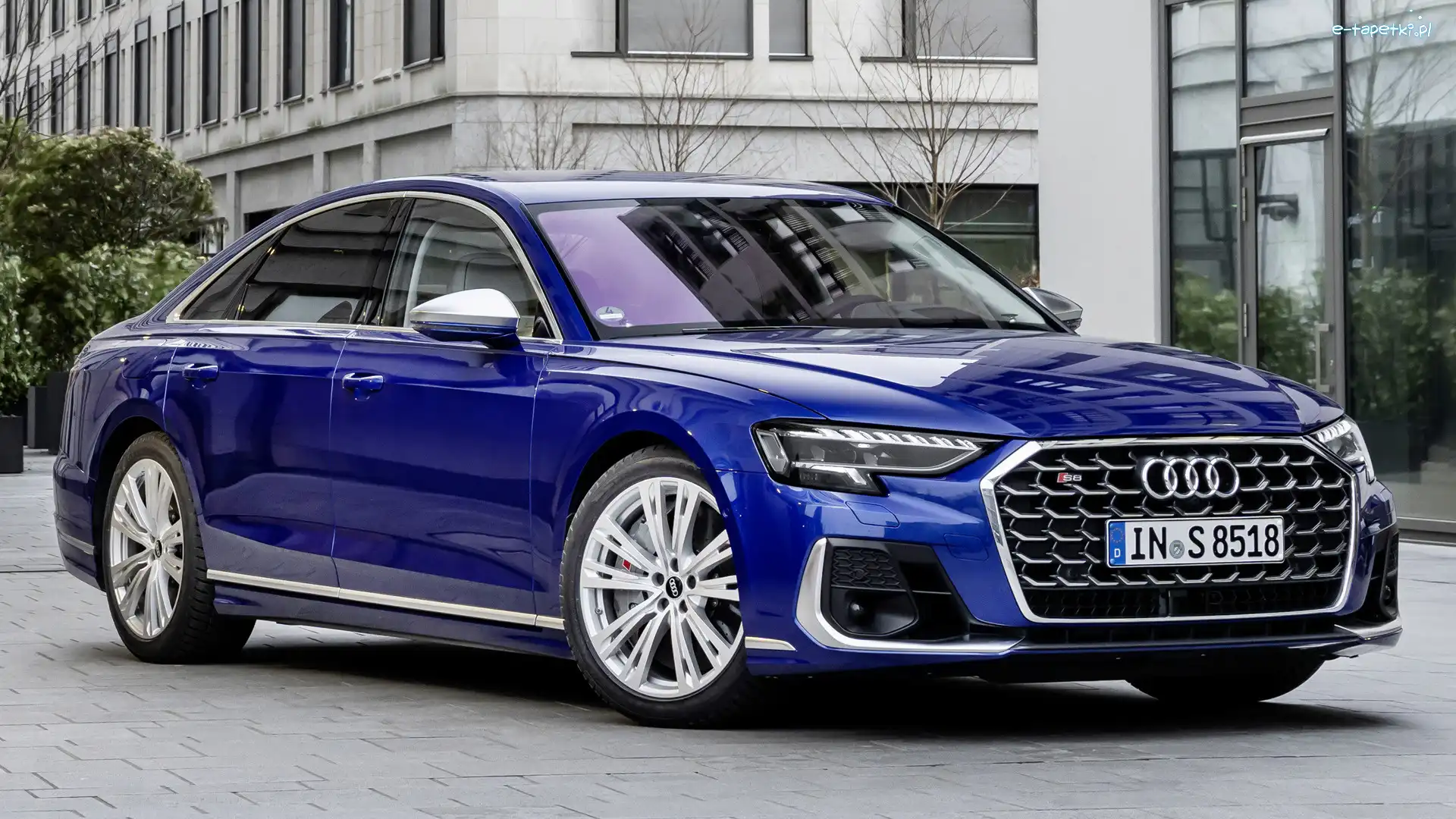 2021, Audi S8, Niebieskie