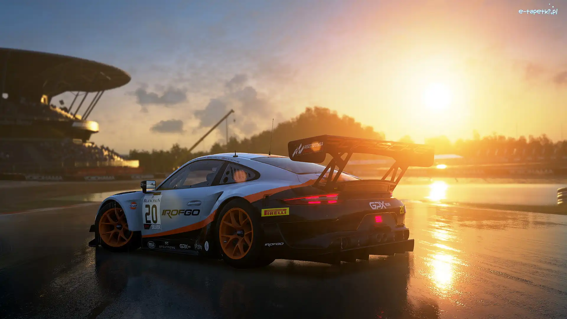 Samochód, Promienie słońca, Tor, Assetto Corsa Competizione, Gra