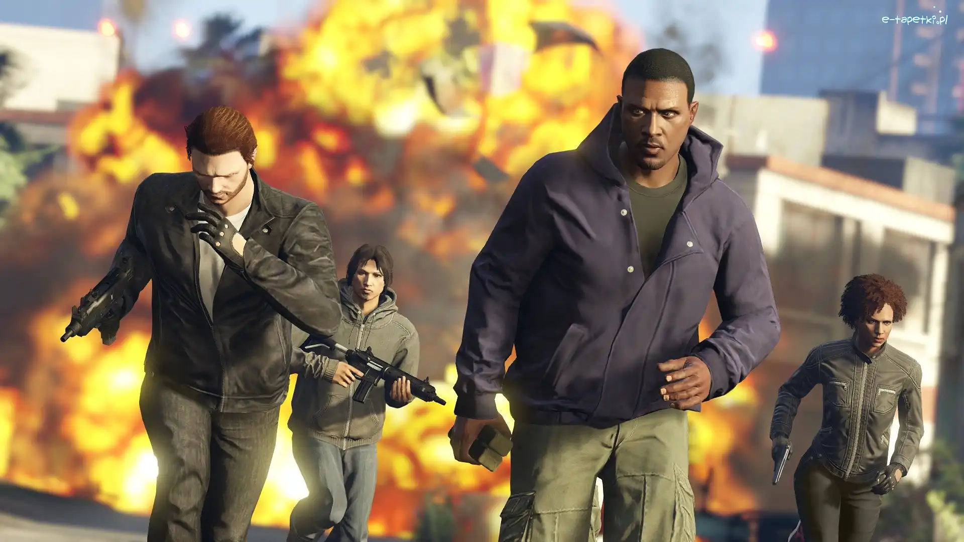 Grand Theft Auto V, Pożar, Postacie, Gra