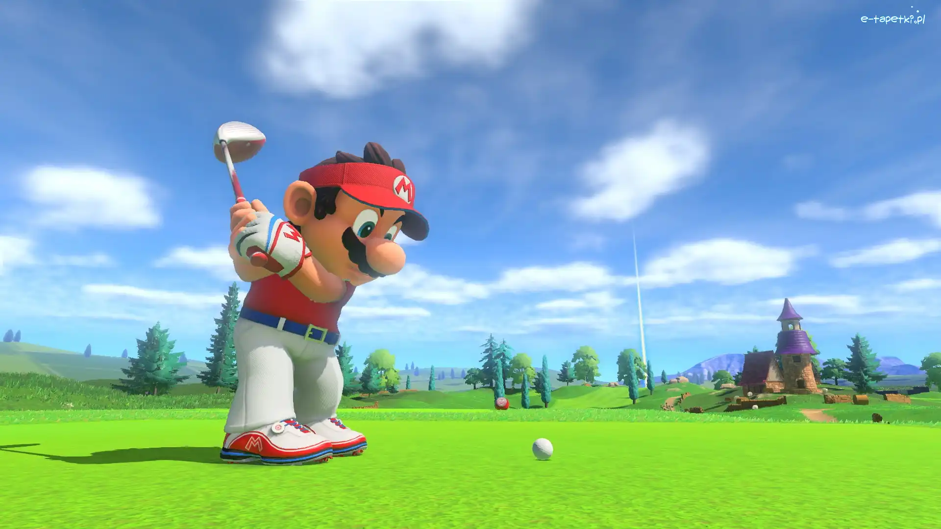 Gra, Pole, Golf, Mario Golf Super Rush, Mario, Postać