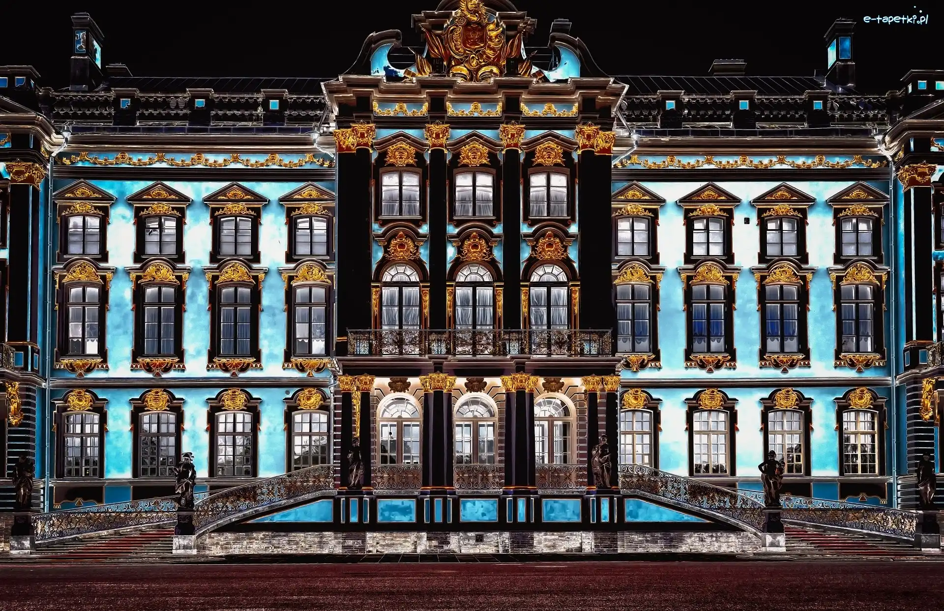 Carskie Sioło, Rosja, Petersburg, Pałac Katarzyny