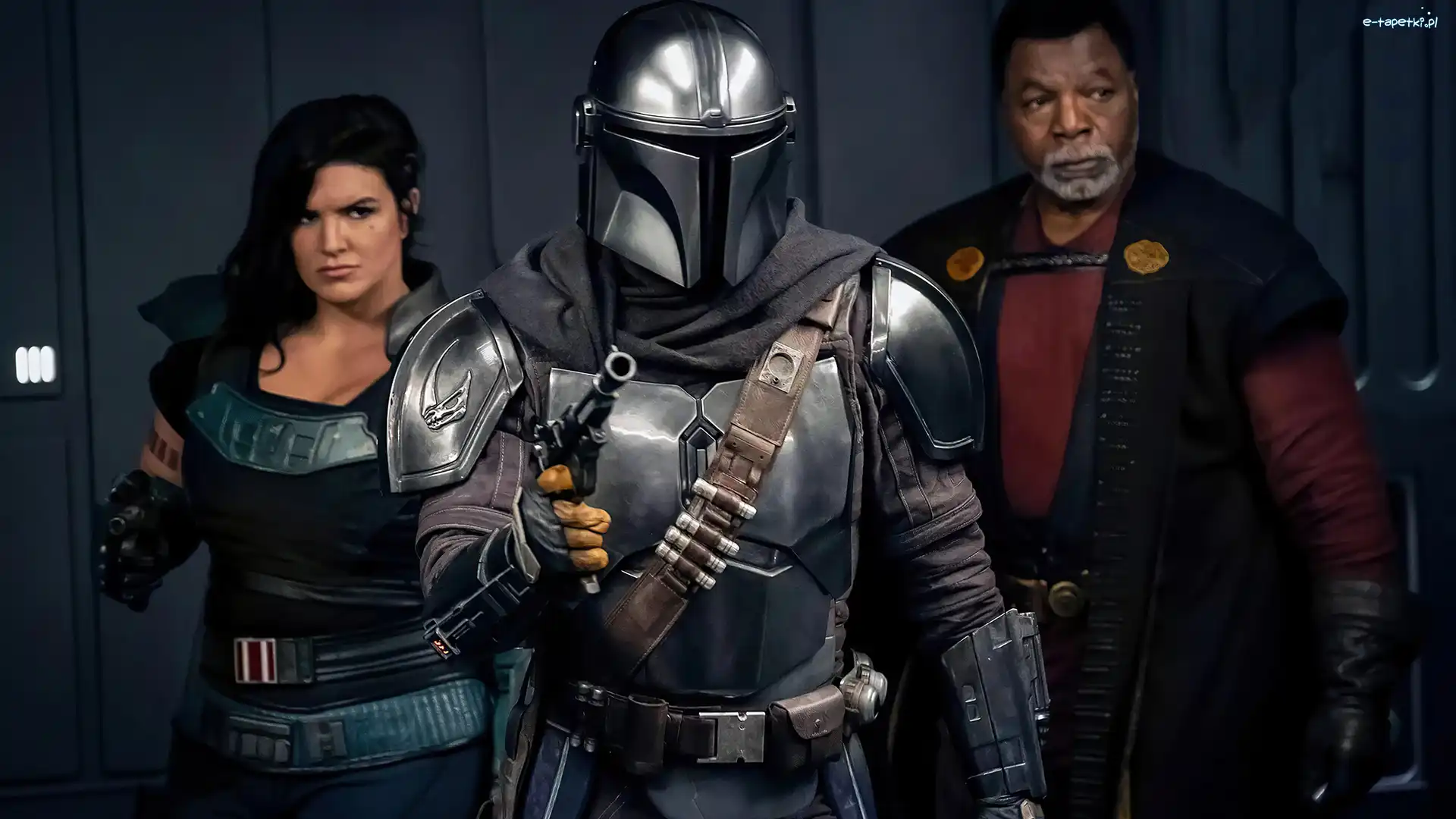 Gina Carano, The Mandalorian, Zbroja, Rycerz, Aktorka, Aktor, Carl Weathers, Serial