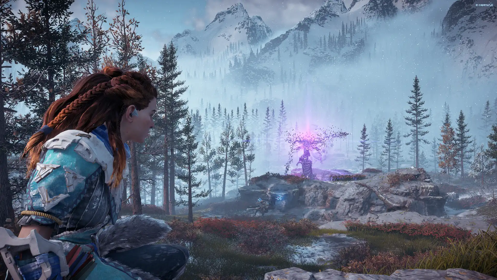 Aloy, Las, Góry, Horizon Zero Dawn, Gra