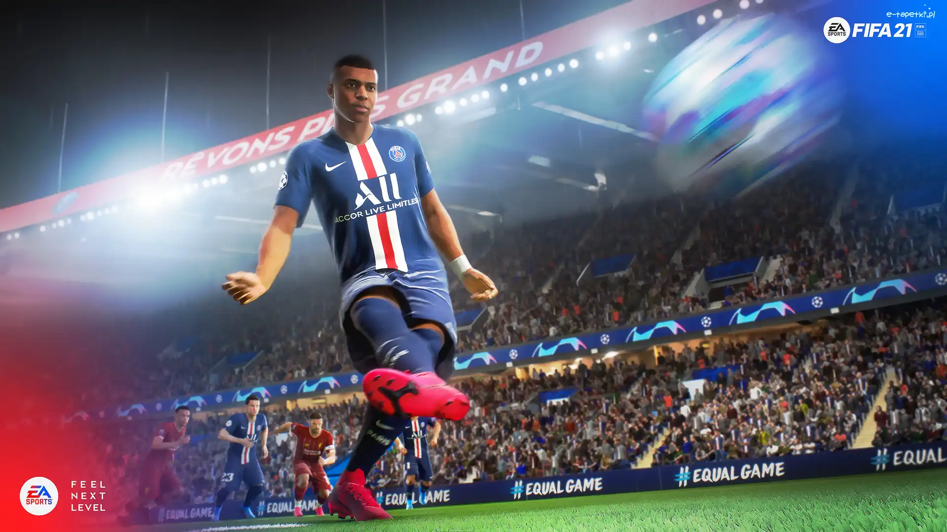 Trybuny, Piłkarz, Kylian Mbappe, Fifa 21, Gra, Mecz, Stadion