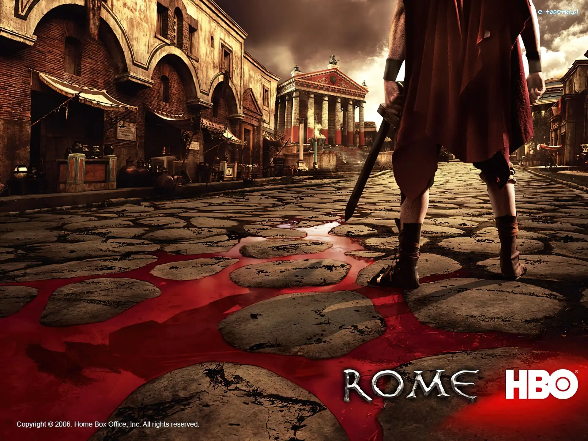 Rome, rynek, Rzym, człowiek, miecz