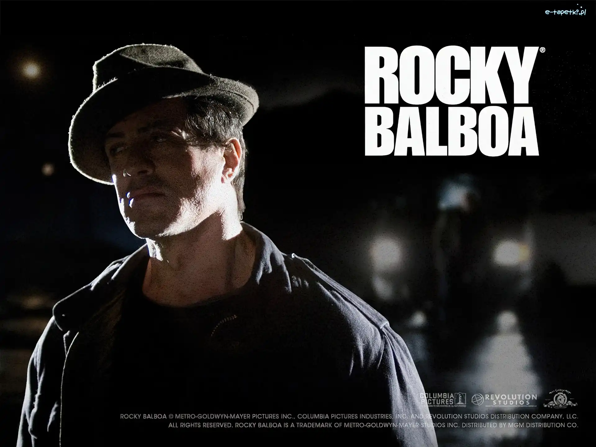 kapelusz, noc, Sylvester Stallone, Rocky Balboa