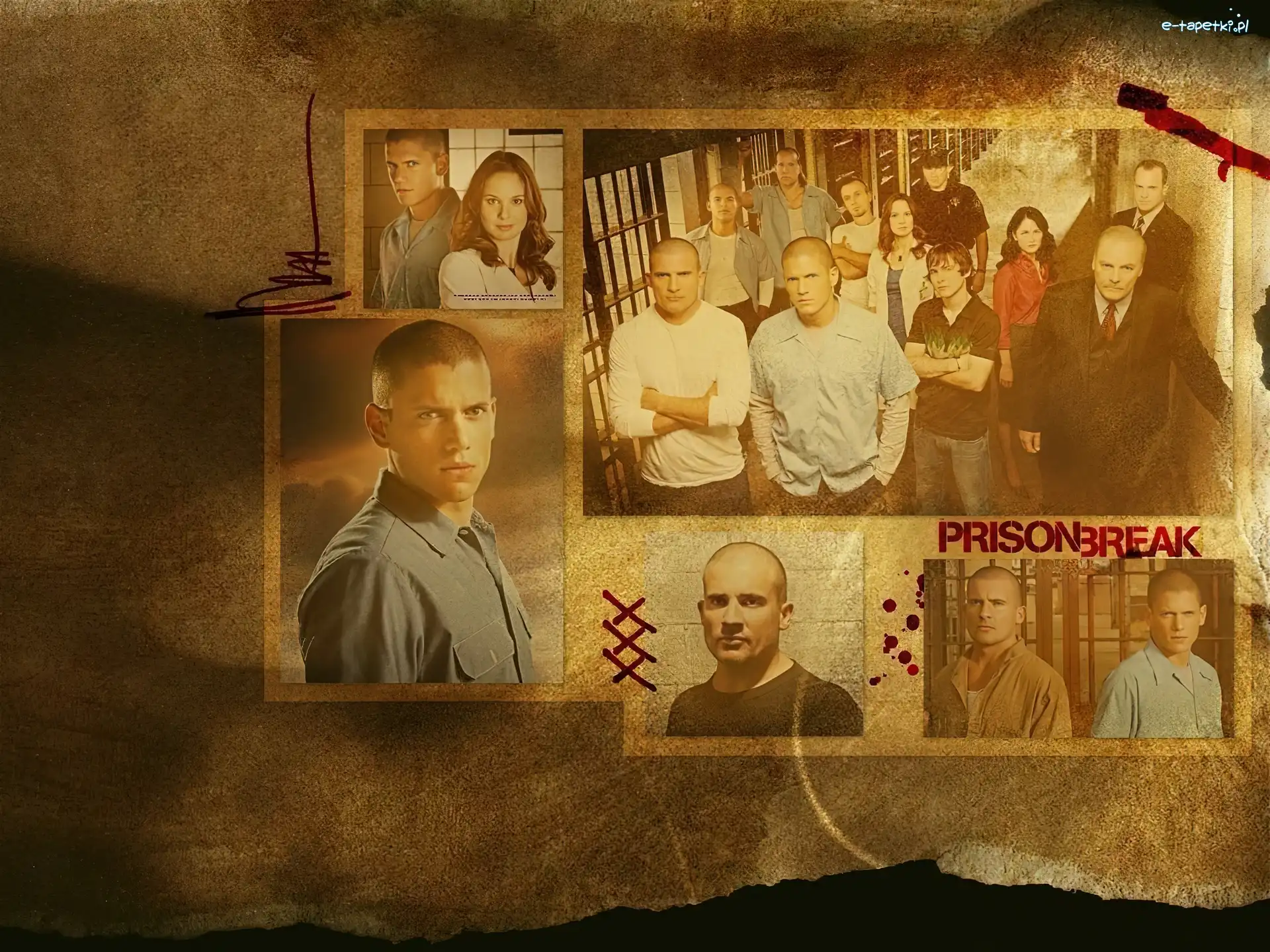 postacie, Wentworth Miller, Dominic Purcell, Skazany na śmierć, Prison Break, więzienie, Sarah Wayne Callies