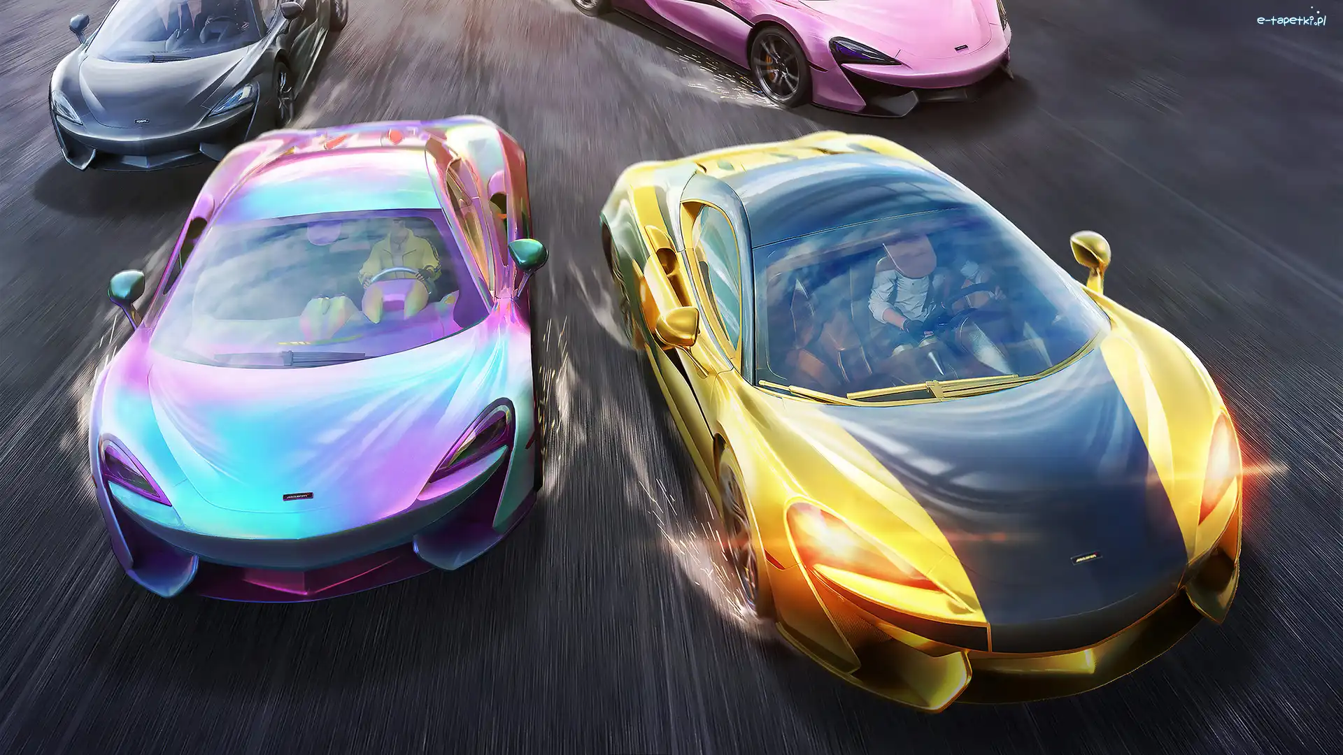Sportowe, McLaren, Samochody, Wyścig, PUBG Mobile, Gra