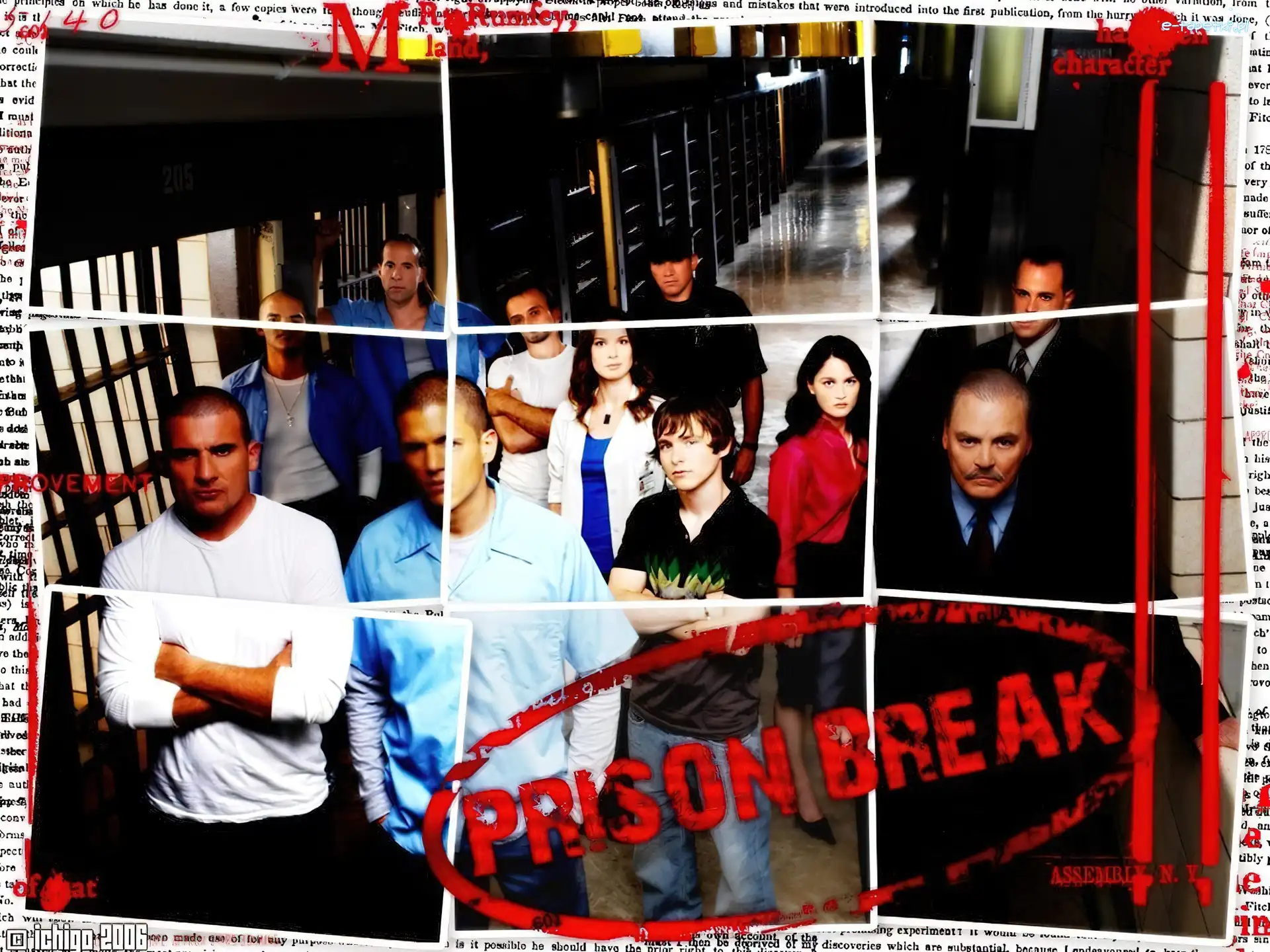 Prison Break, układanka, Skazany na śmierć, więzienie, postacie