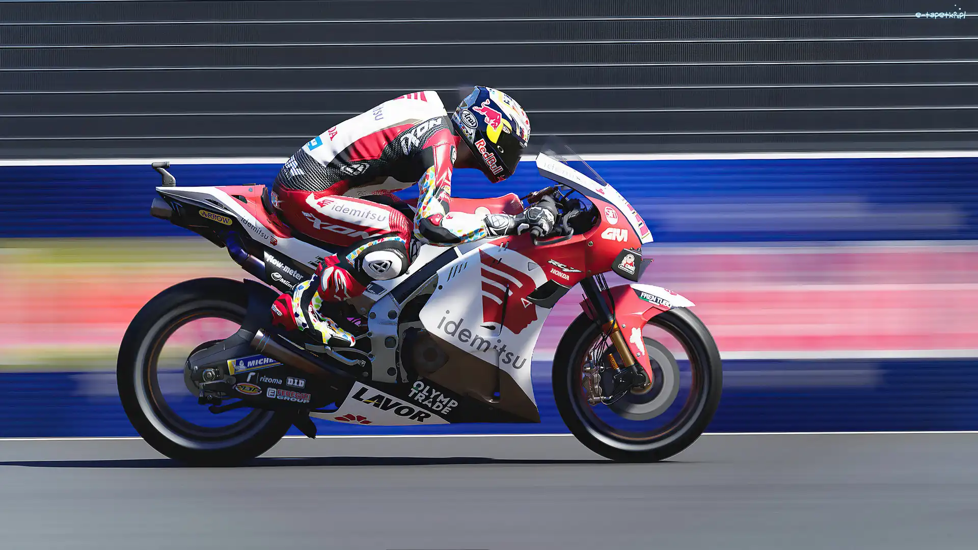 Gra, Motocykl, MotoGP, Motocyklista, Honda