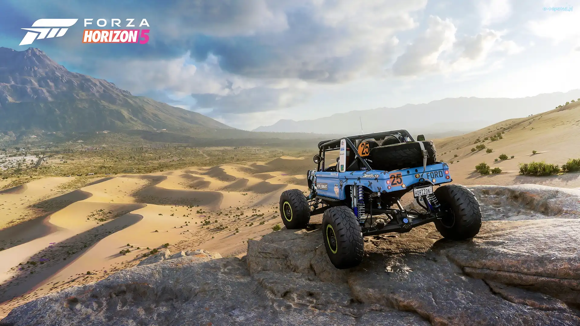 Terenowy, Forza Horizon 5, Wzgórza, Pustynia, Pojazd, Ford, Skały, Gra