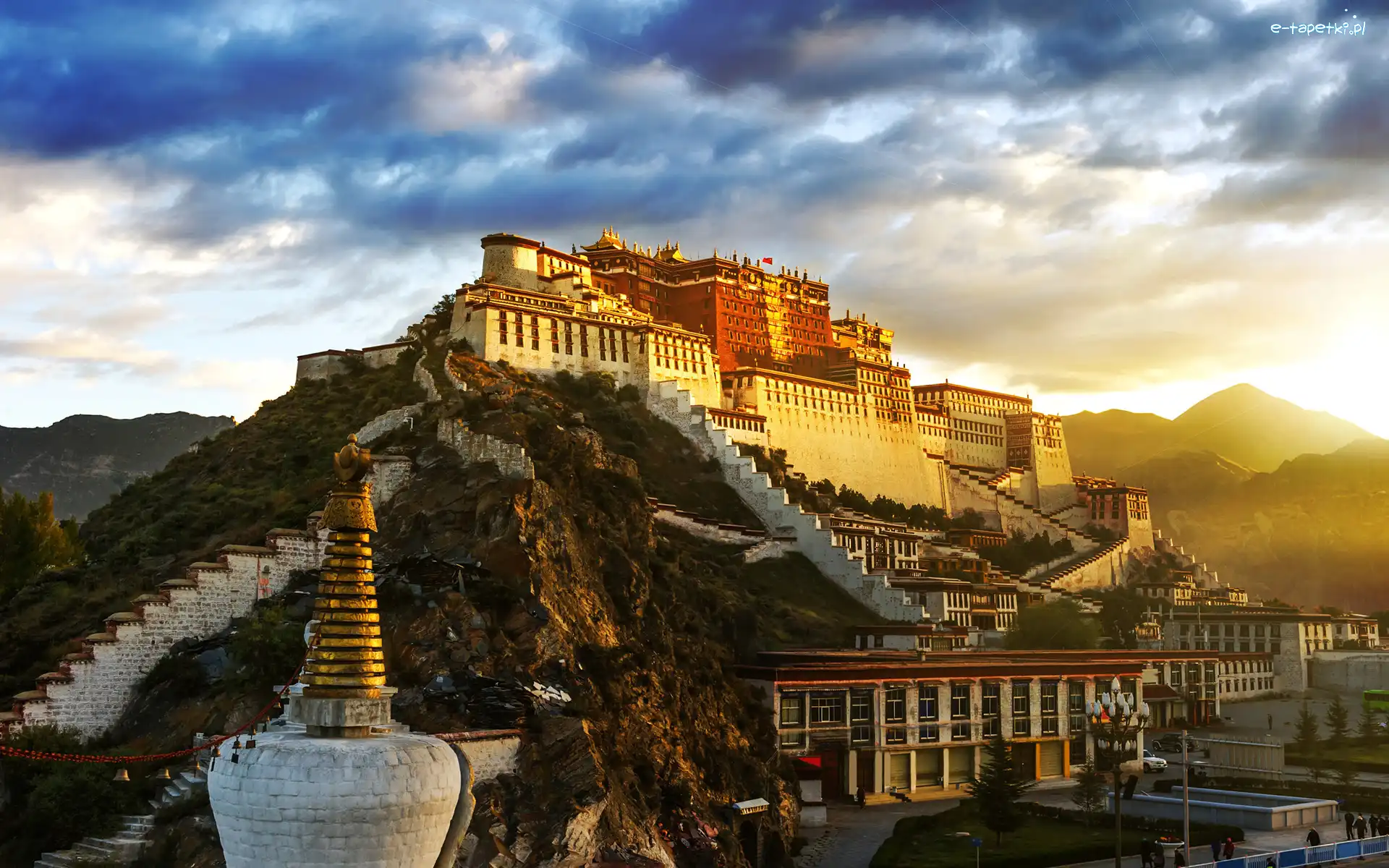 Chiny, Lhasa, Tybet, Góry, Pałac Potala