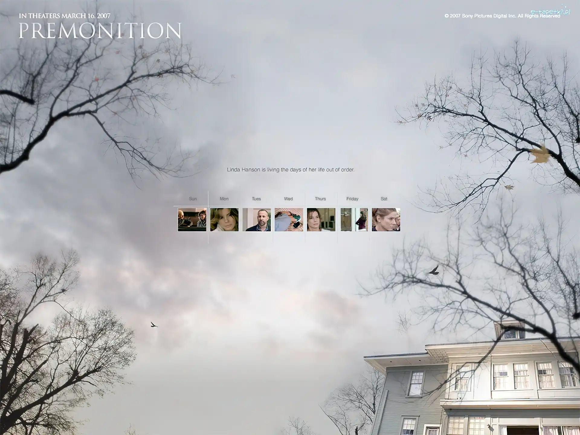 Premonition, dom, zdjęcia, niebo, drzewa