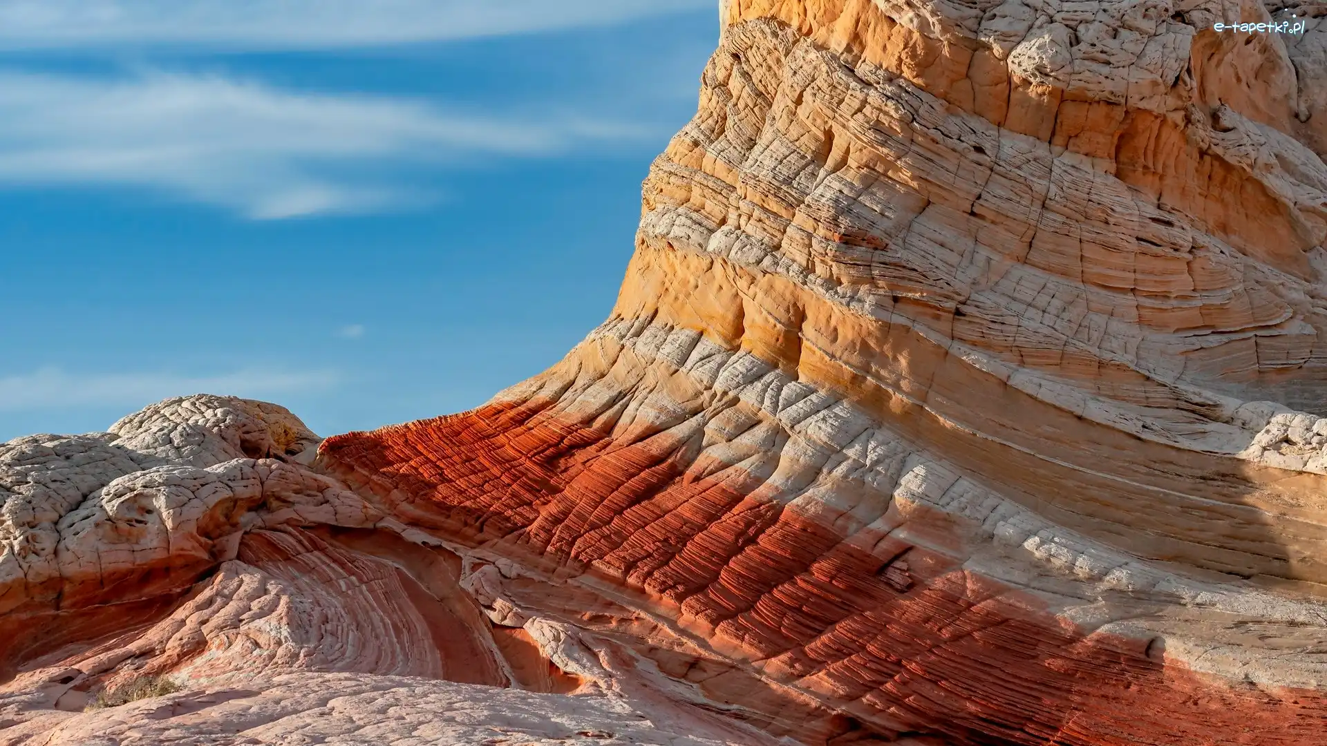 Stany Zjednoczone, Skała, Vermilion Cliffs National Monument, White Pocket, Formacja skalna, Arizona, Pomnik narodowy