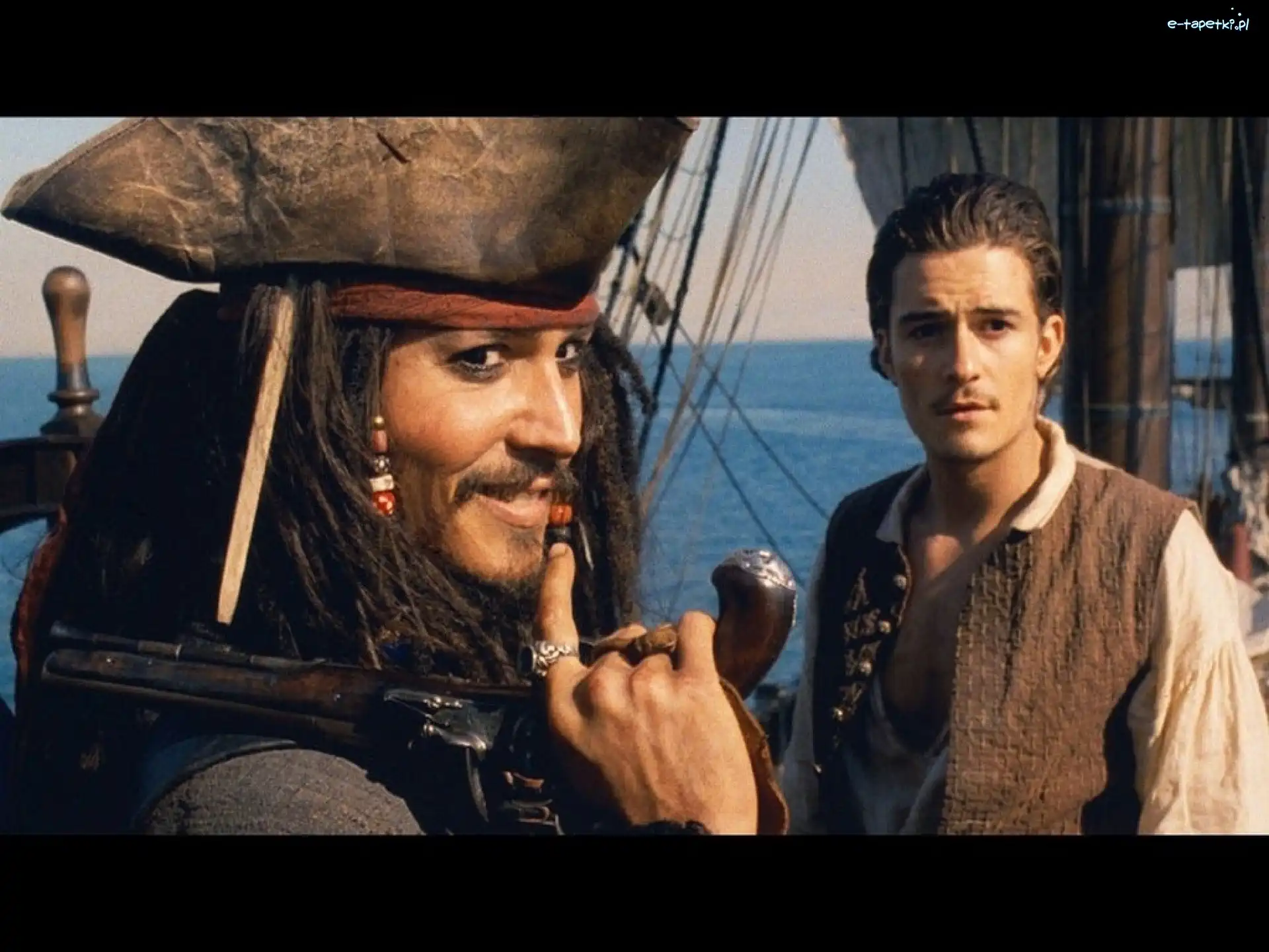statek, Johnny Depp, Orlando Bloom, Piraci Z Karaibów