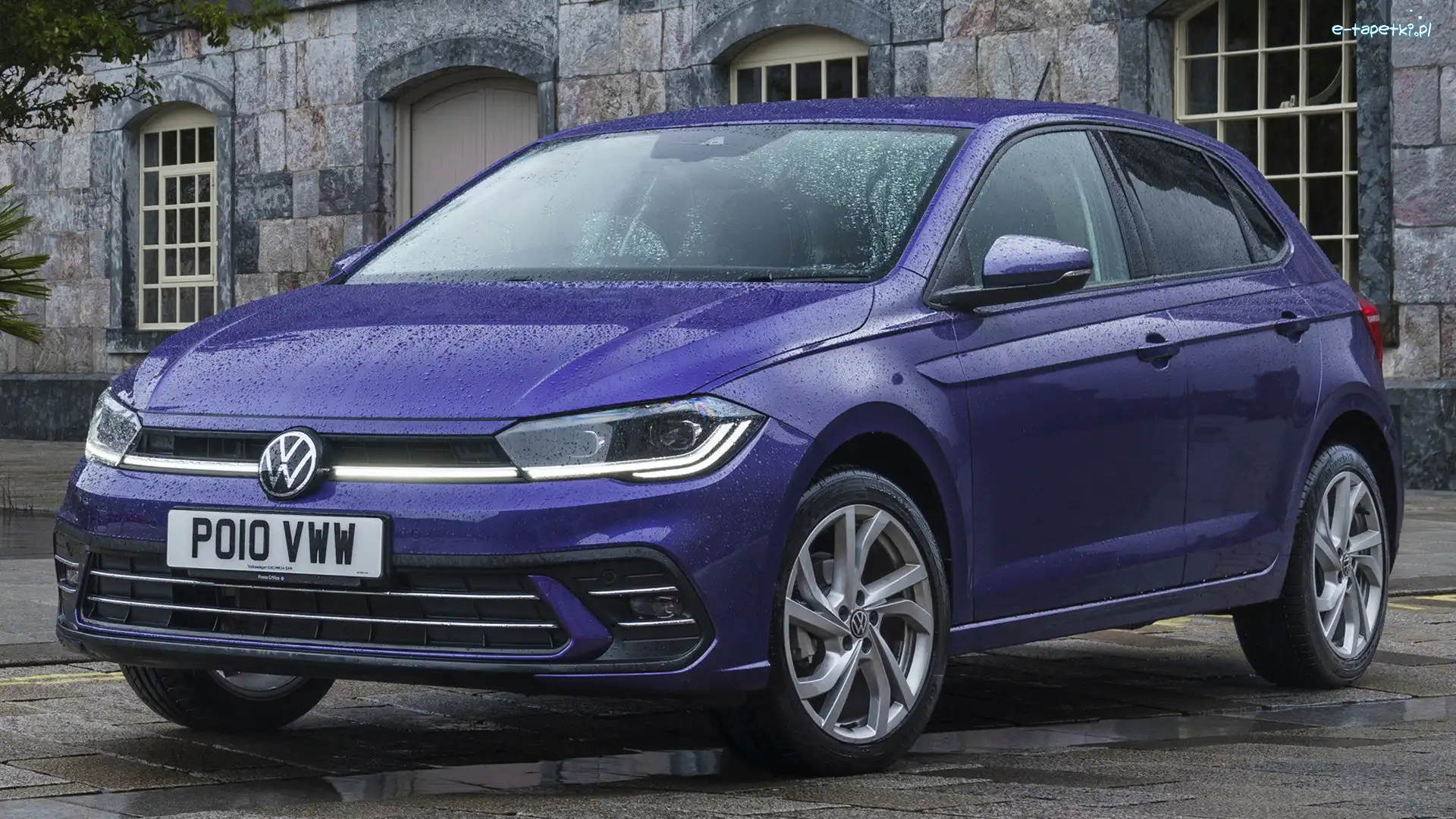 2021, Volkswagen Polo, Niebieski