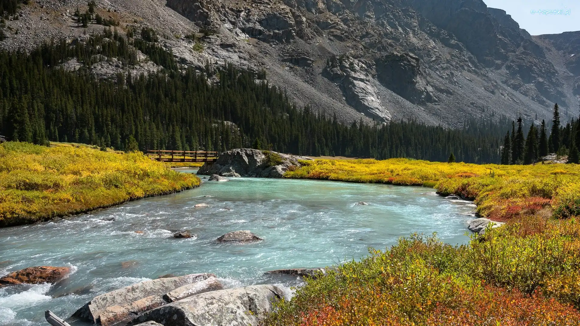 Stany Zjednoczone, Góry Skaliste, Rzeka, Pasmo górskie, Góry, Wyoming, Dinwoody Creek