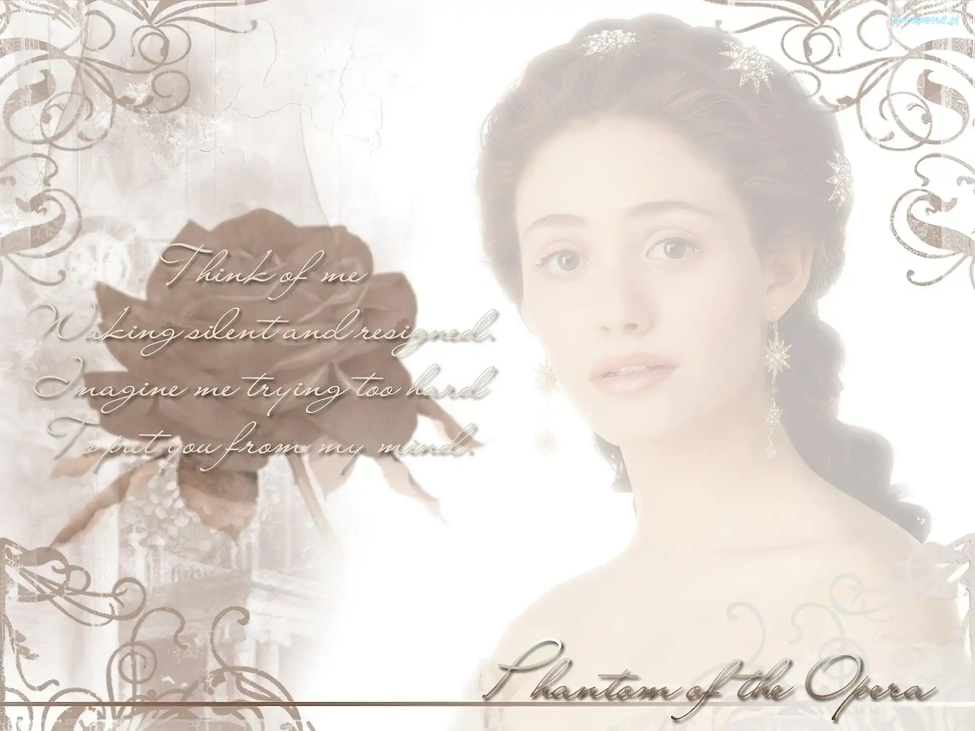 Emmy Rossum, wiersz, gwiazdki, Phantom Of The Opera