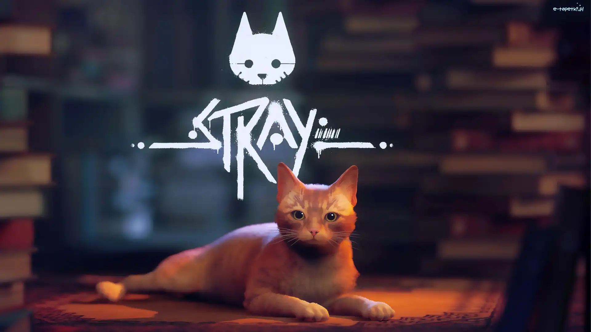 Dywan, PC, Plakat, Kot, PS4, Stray, Postać, Gry, XBOX, Książki