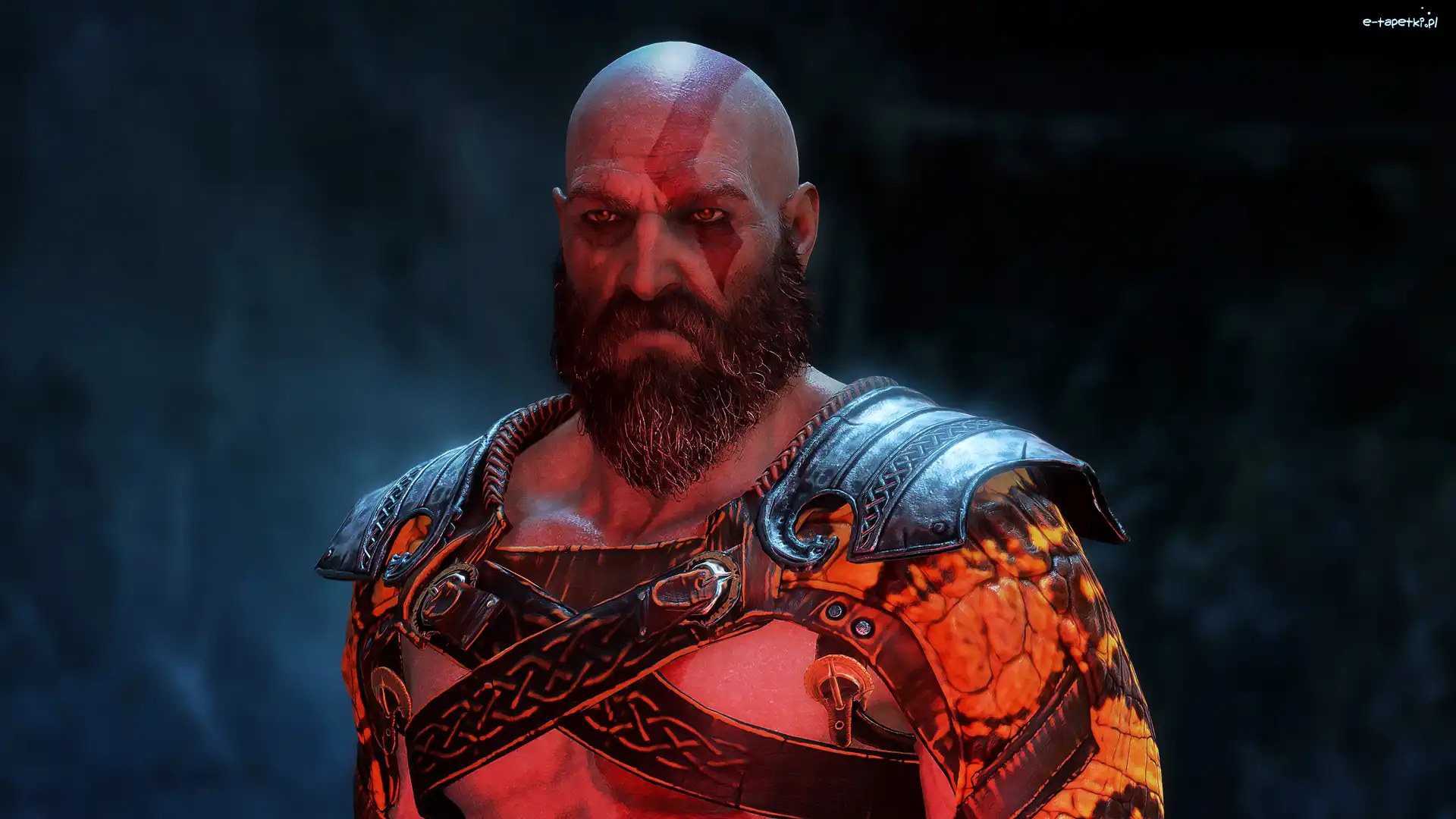 Naramienniki, Postać, Kratos, Broda, God of War, Gra