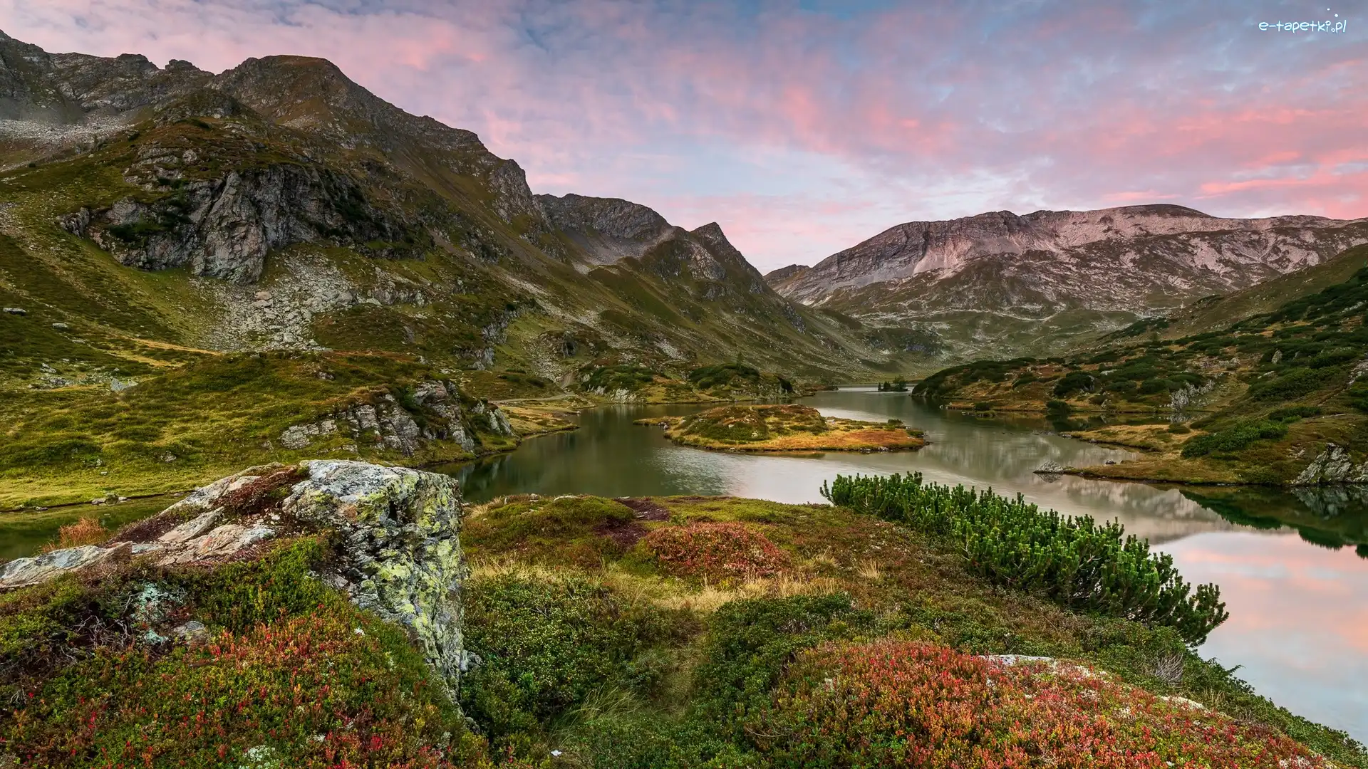 Jezioro Giglachseen, Austria, Roślinność, Góry