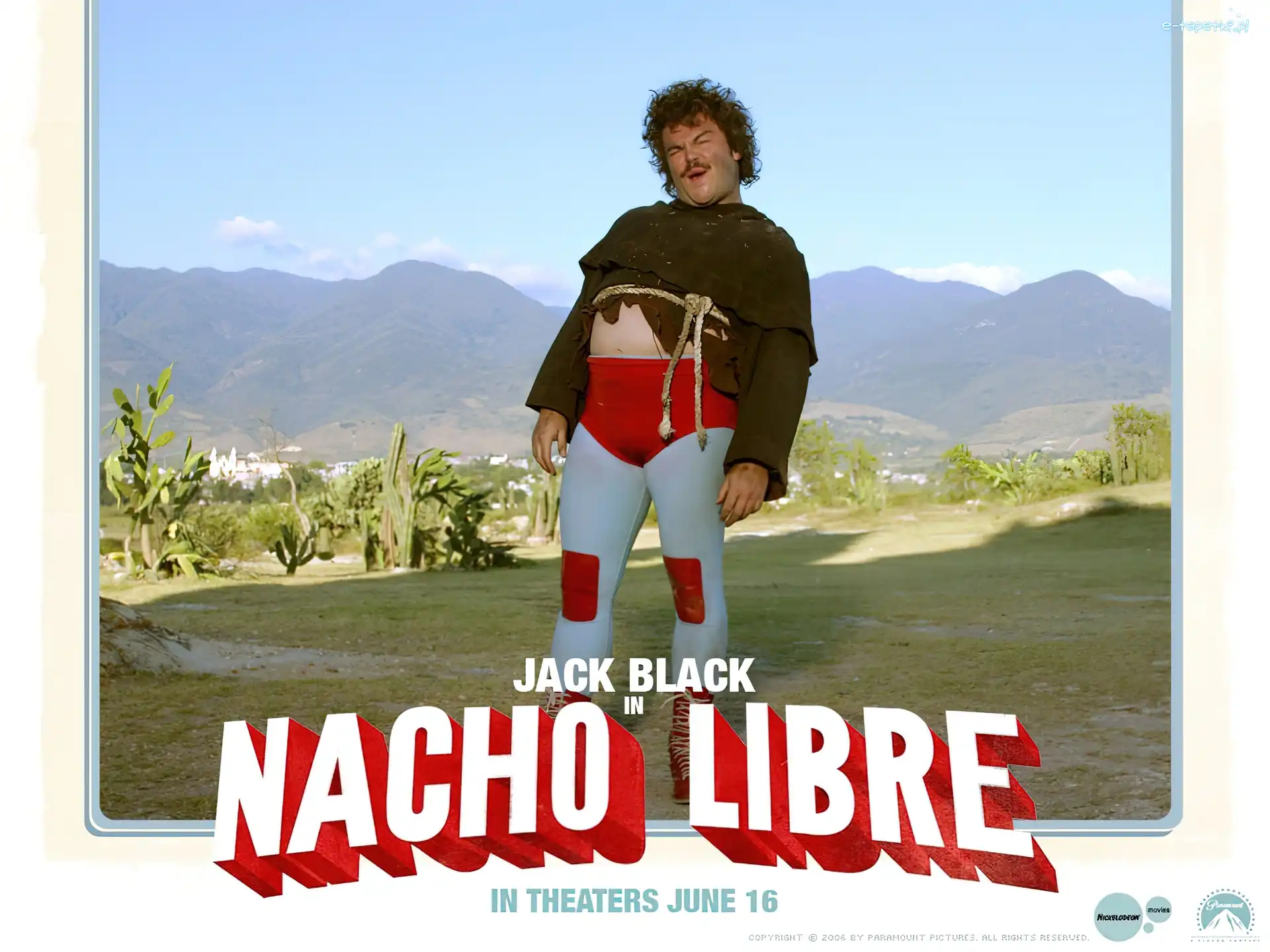 Nacho Libre, ubranie, Jack Black, kaktusy
