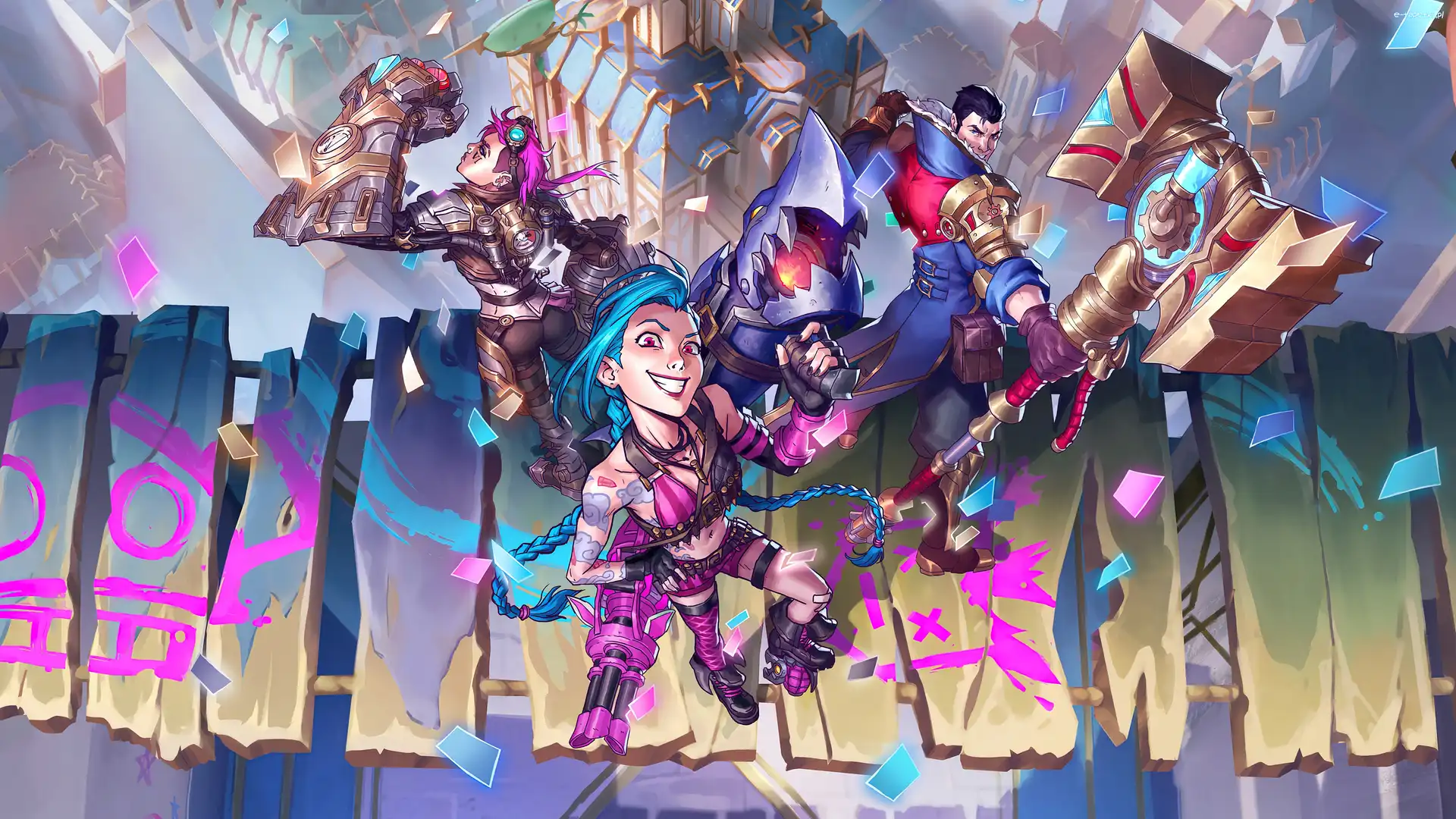 Gra, Plakat, League of Legends, Postacie