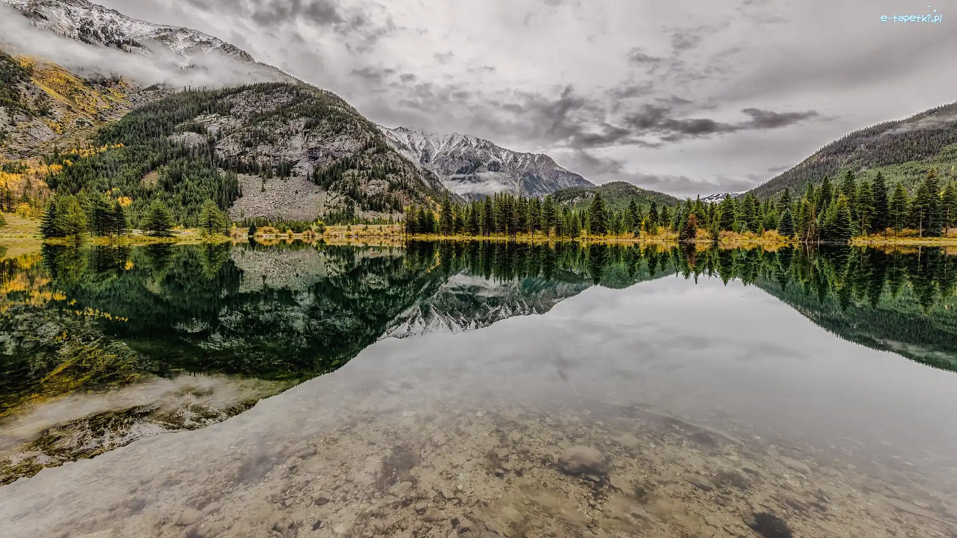 Kolorado, Jezioro, Officers Gulch Pond, Stany Zjednoczone, Góry Skaliste, Jesień