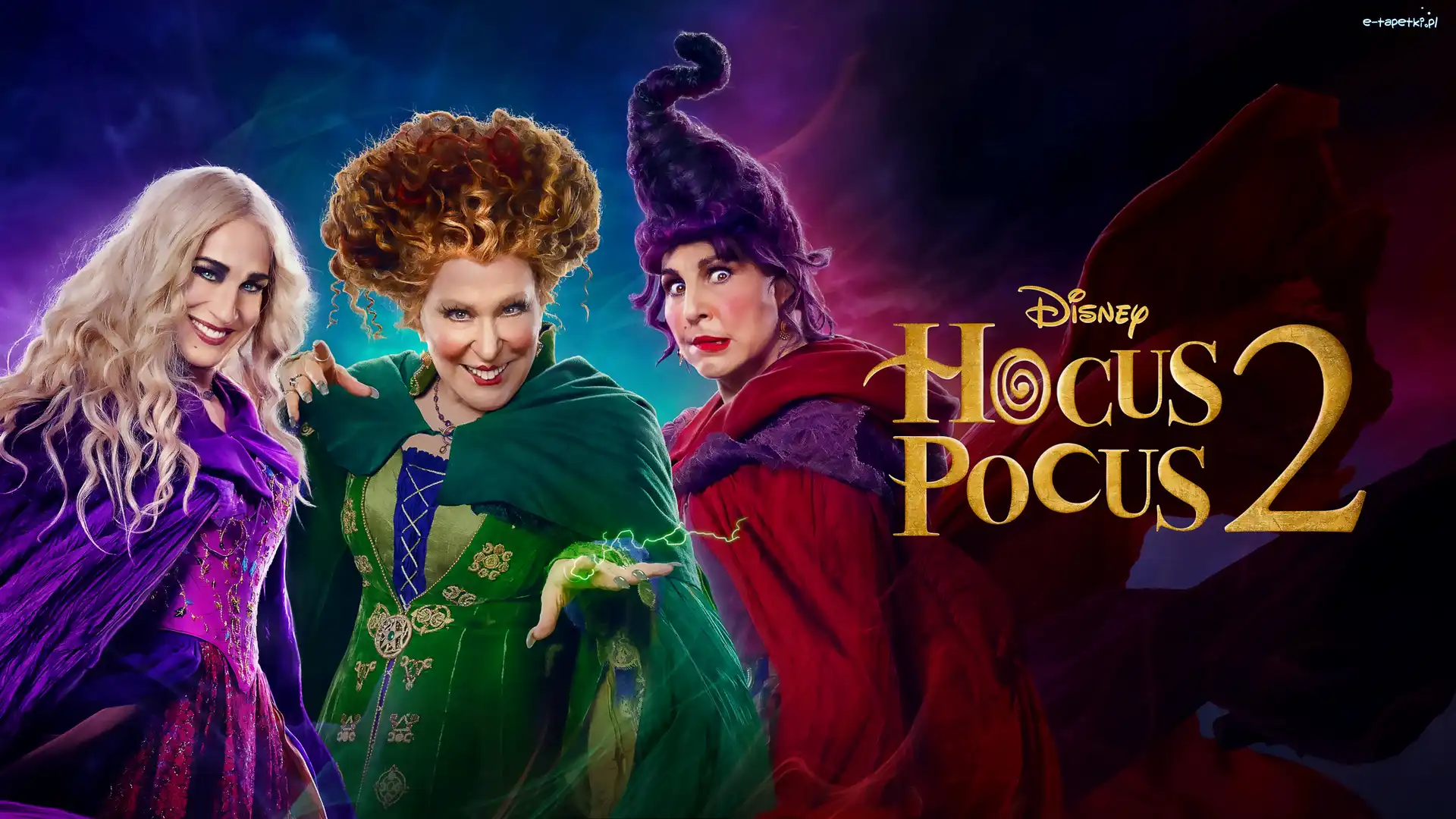 Sarah Jessica Parker, Hocus Pocus 2, Plakat, Czarownice, Aktorki, Bette Midler, Kathy Najimy, Film