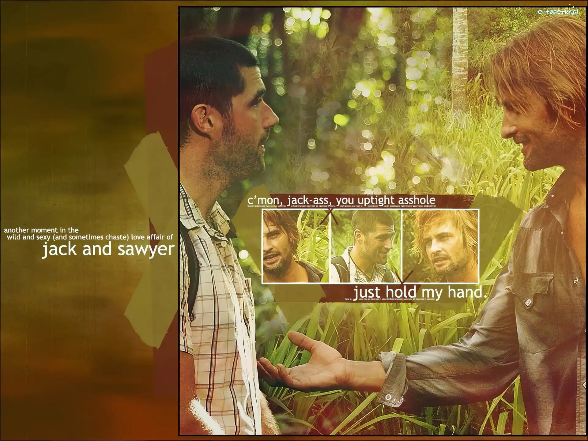 Josh Holloway, Zagubieni, Matthew Fox, dłoń, Lost, Serial