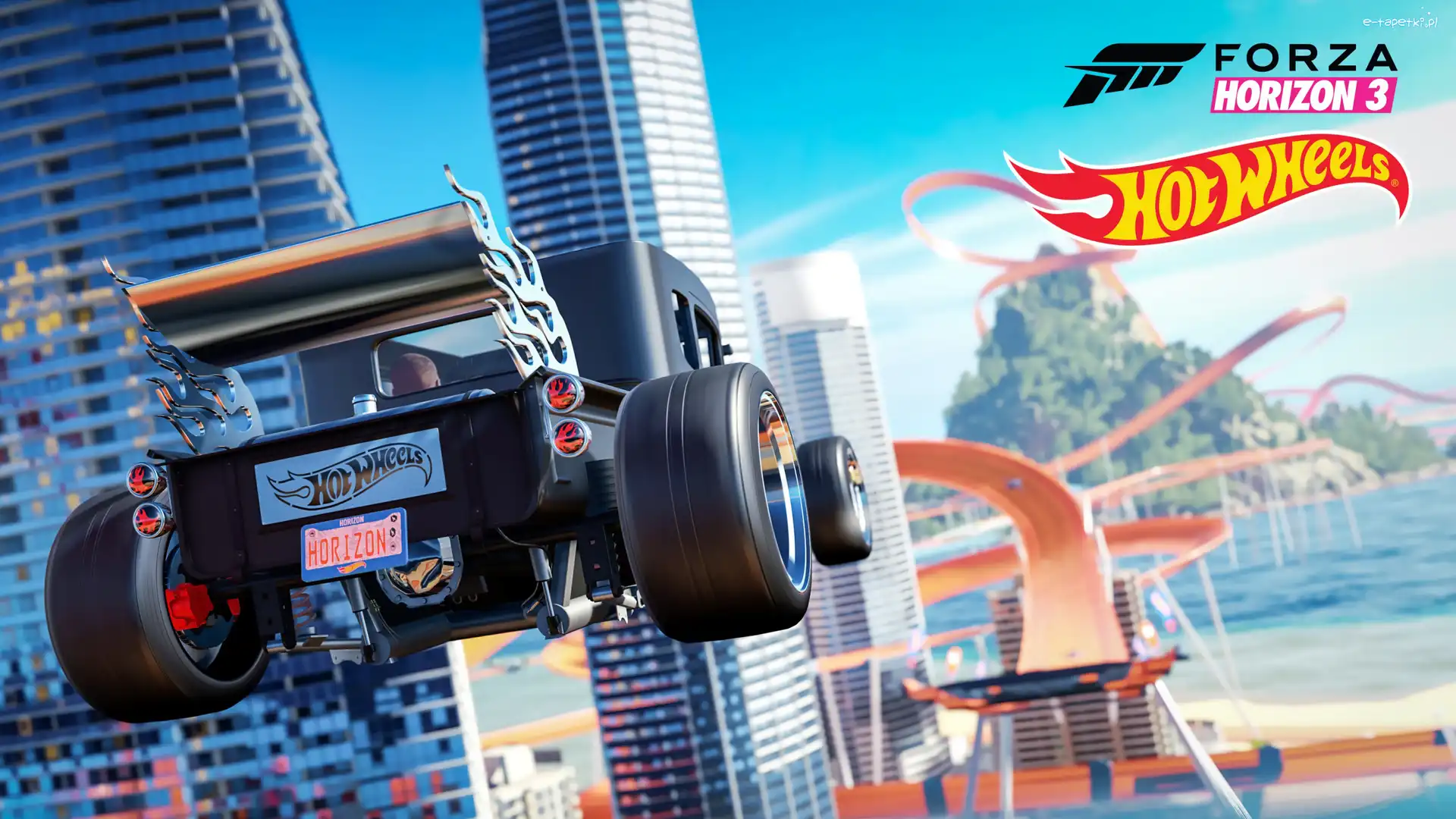 Forza Horizon 3 Hot Wheels, Wieżowce, Samochód, Wyścig, Trasa
