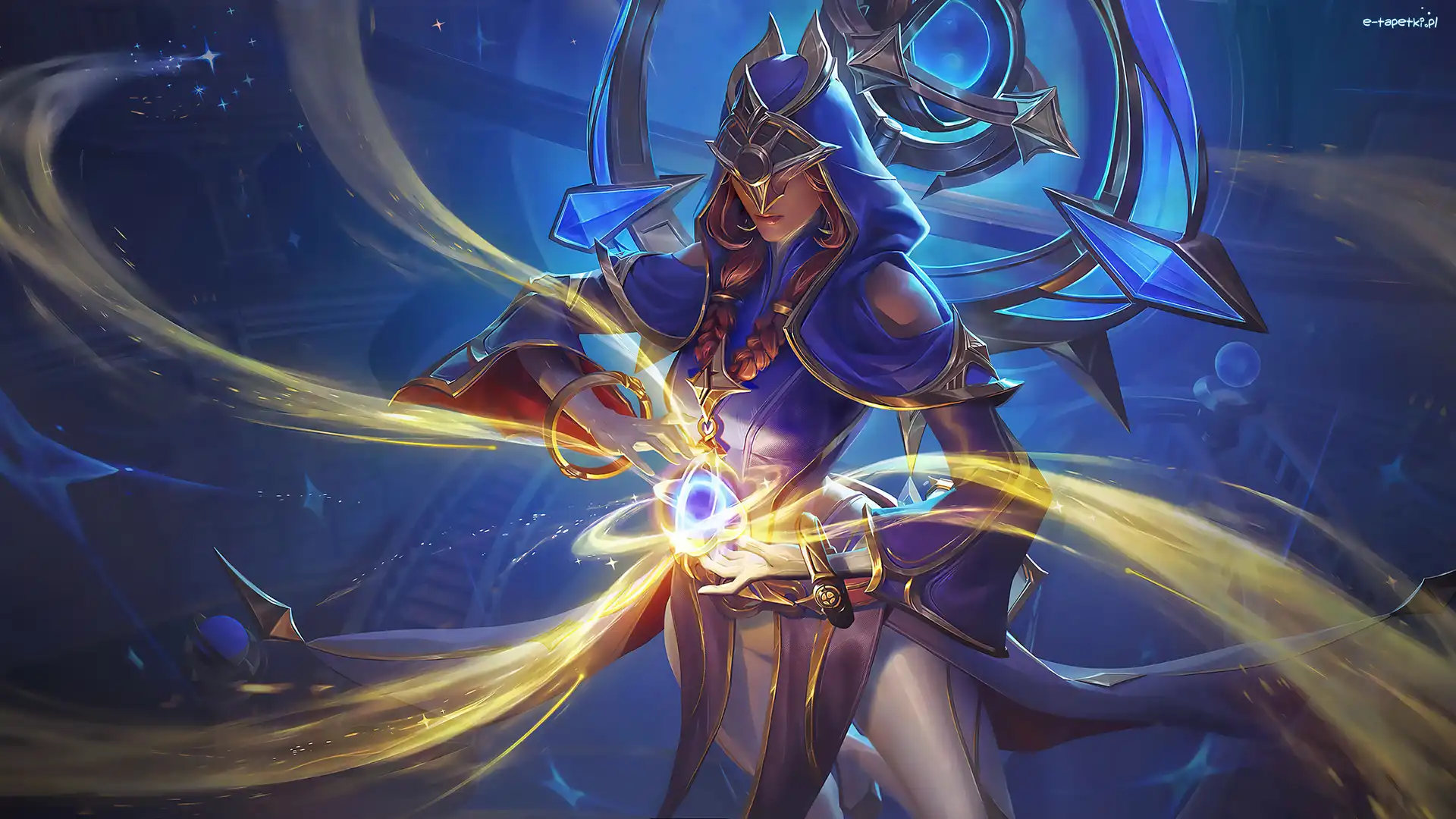 Magia, Postać, Karma, League of Legends Wild Rift, Gra, Kaptur, Bransolety