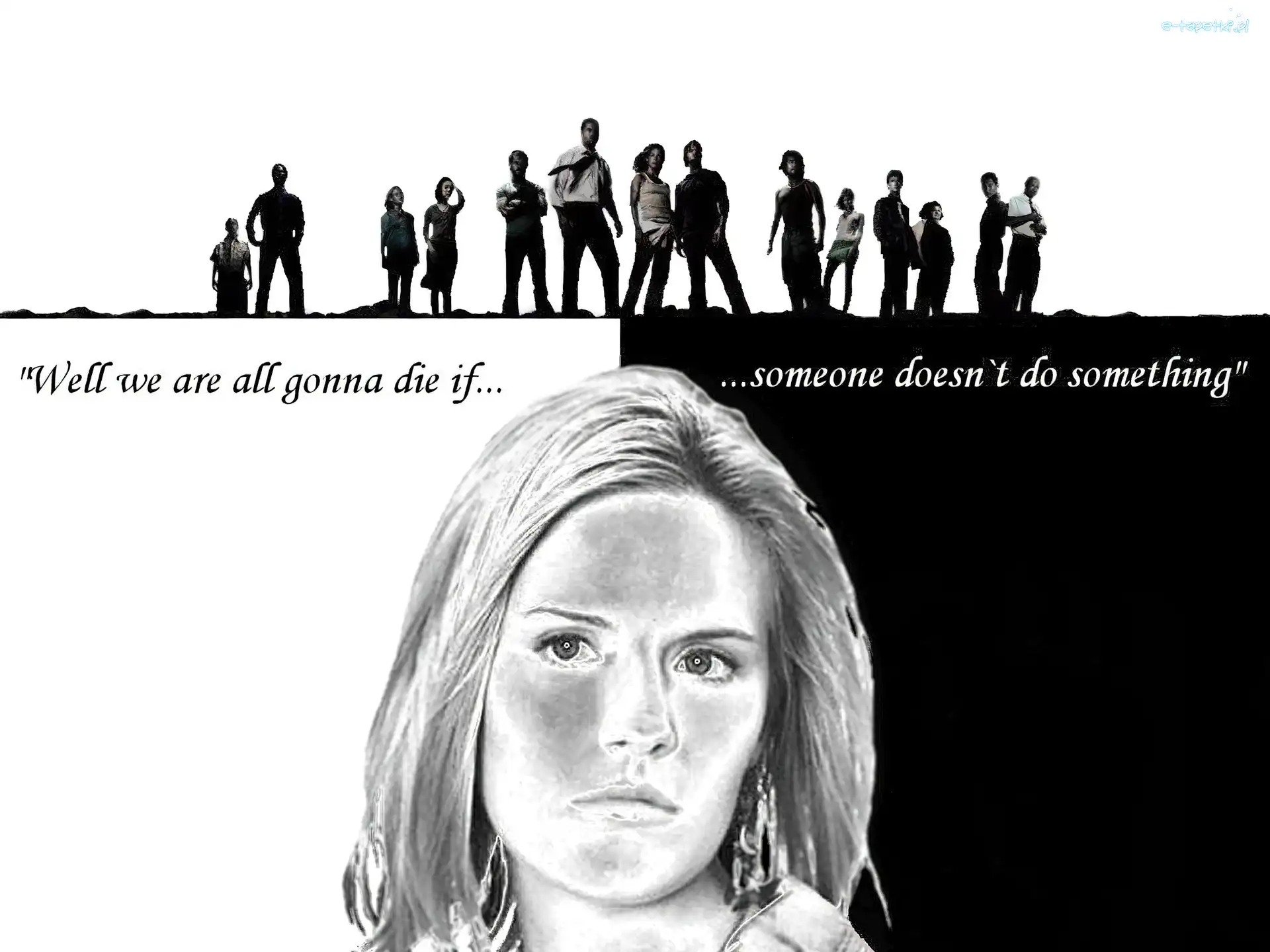 Filmy Lost, postacie, Maggie Grace, szaro