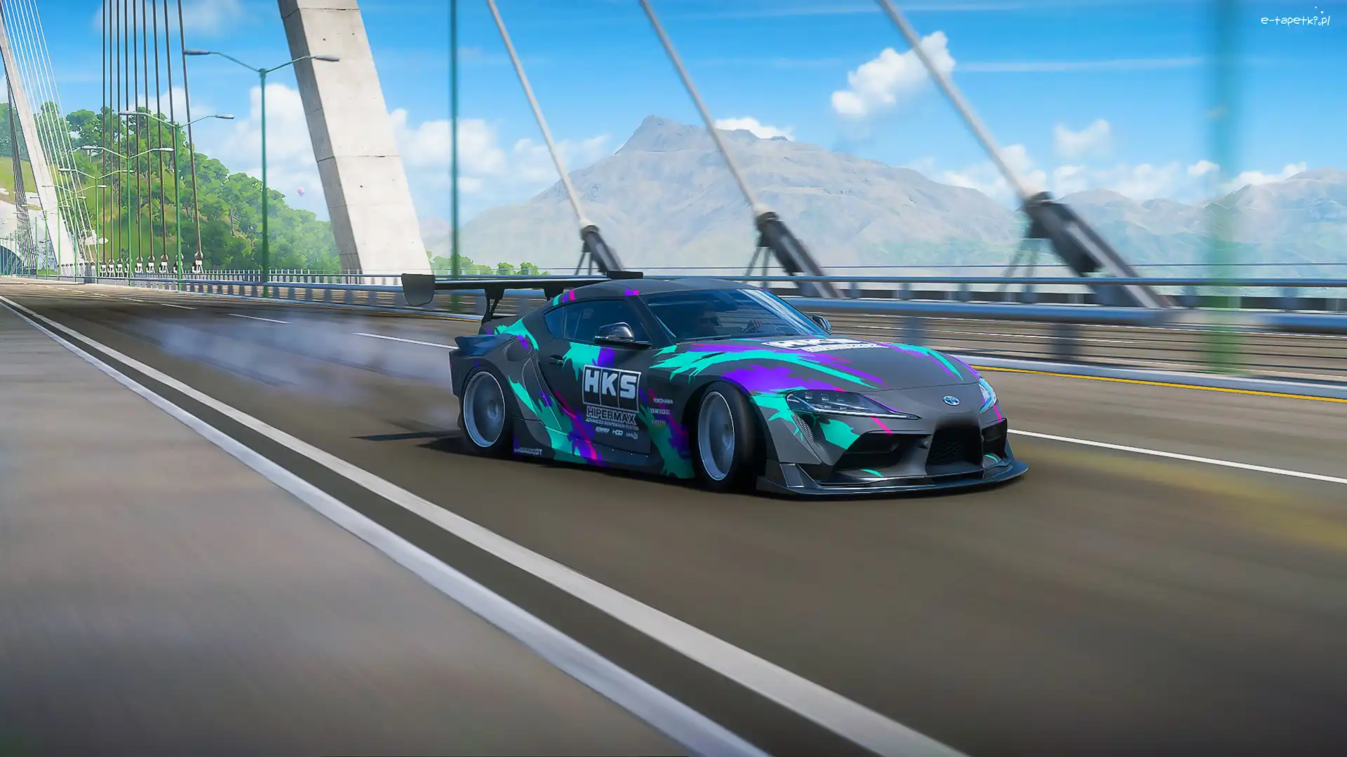 Forza Horizon 5, Most, Toyota Supra MK5, Gra