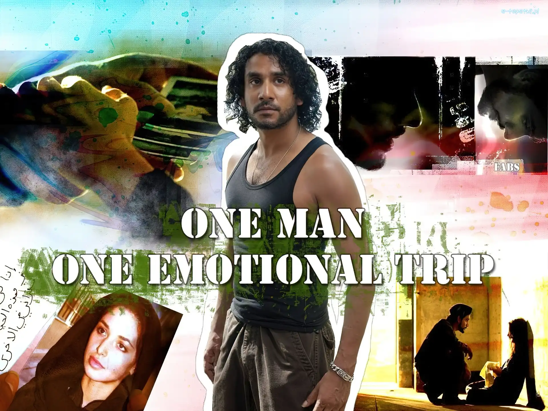 zdjęcia, Serial, napis, Naveen Andrews, Lost
