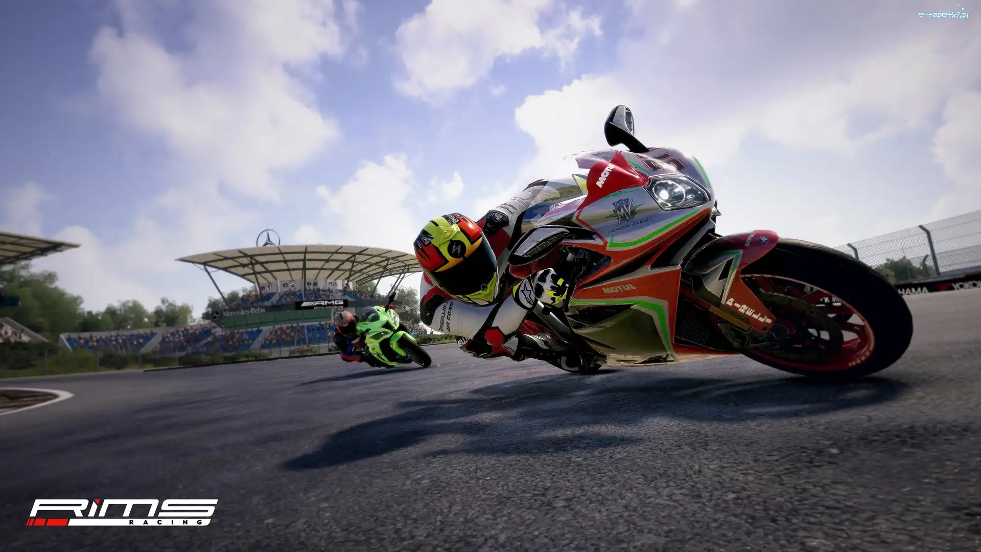 Tor, Motocykle, Motocykliści, Wyścig, Rims Racing, Gra
