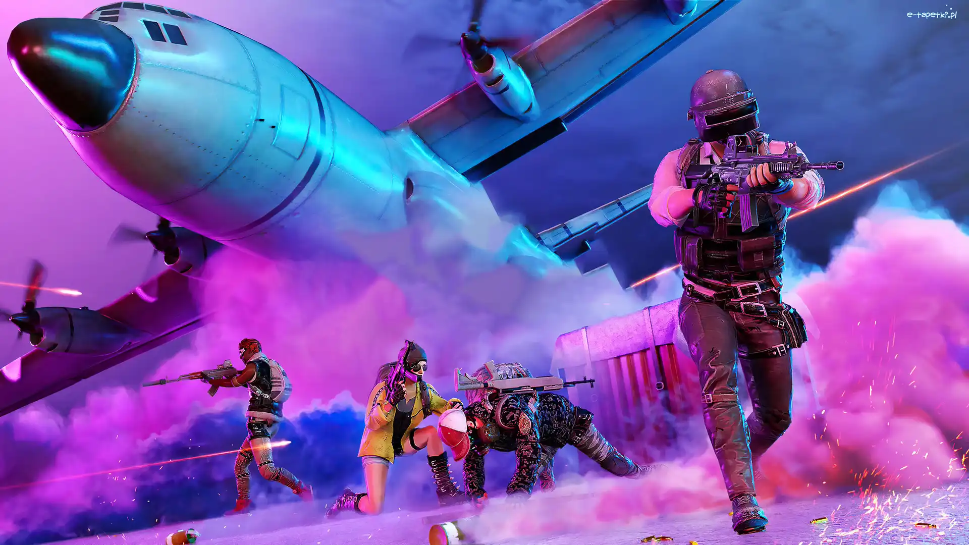 PUBG Lite Mobile, Dym, Samolot, Walka, Postacie