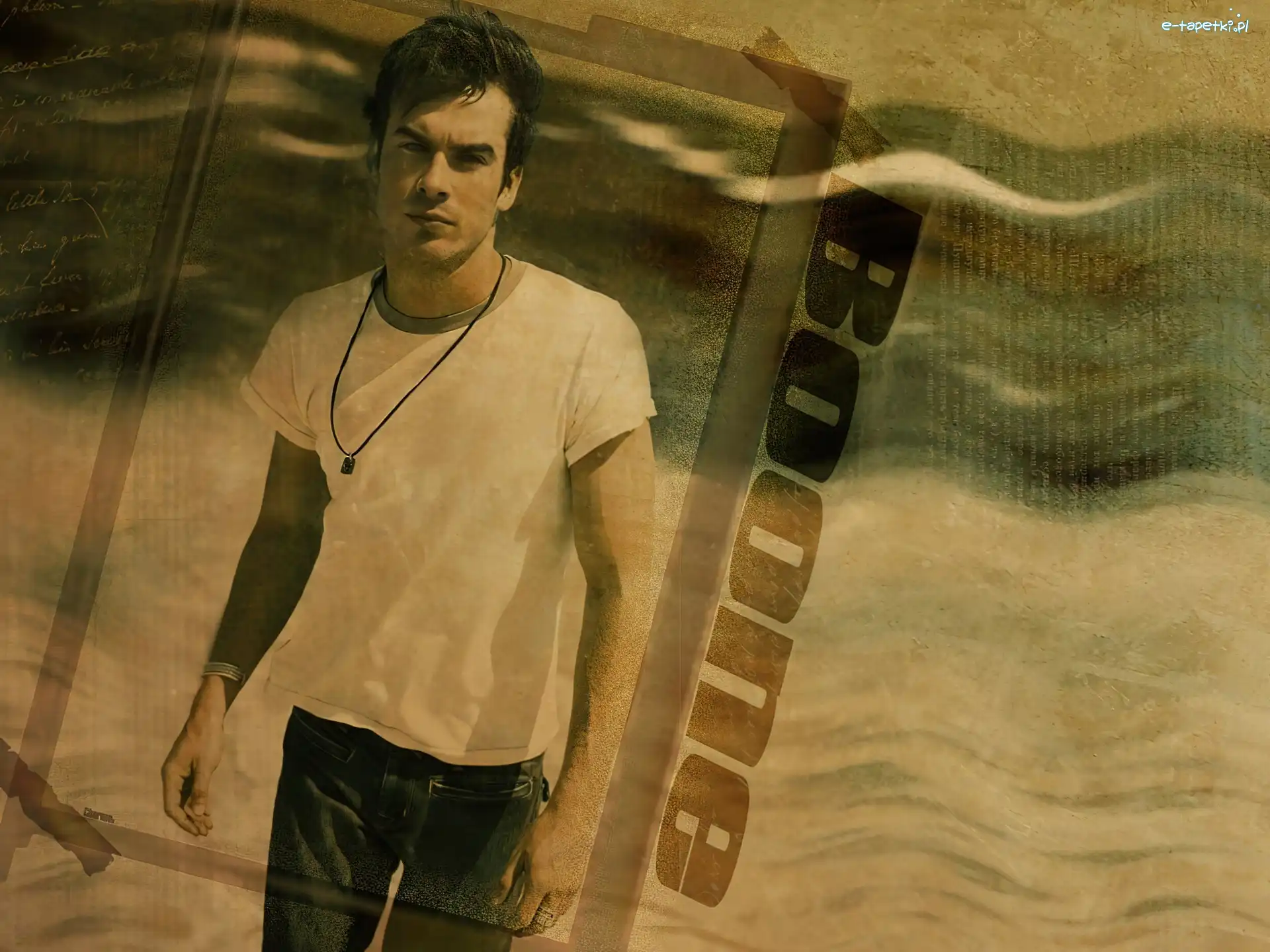 Serial, Zagubieni, Lost, ramka, Ian Somerhalder