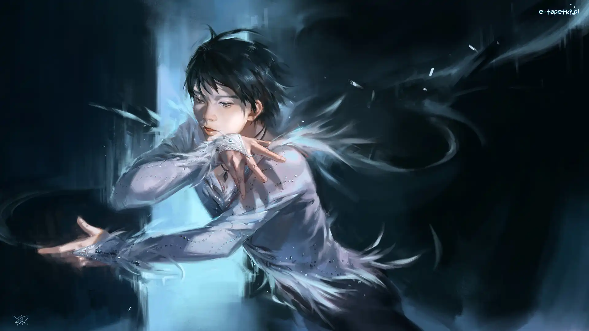 Łyżwiarz figurowy, Sportowiec, Yuzuru Hanyu, Grafika